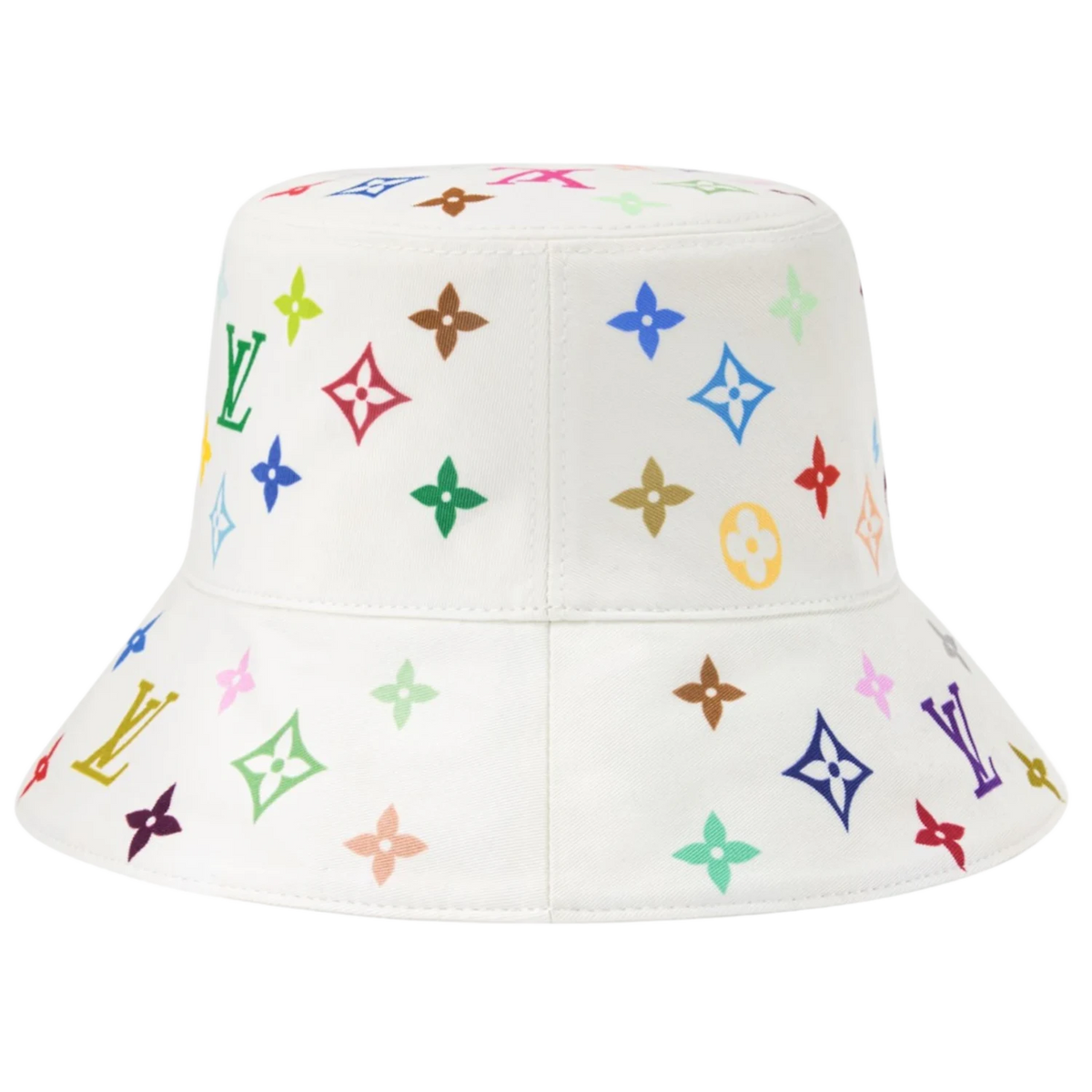 Louis Vuitton x Takashi Murakami Reversible Superflat Bucket Hat Multicolor White