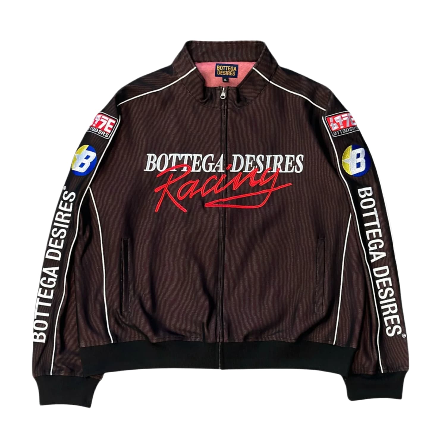 Bottega Desires Race Tracksuit Jacket Brown