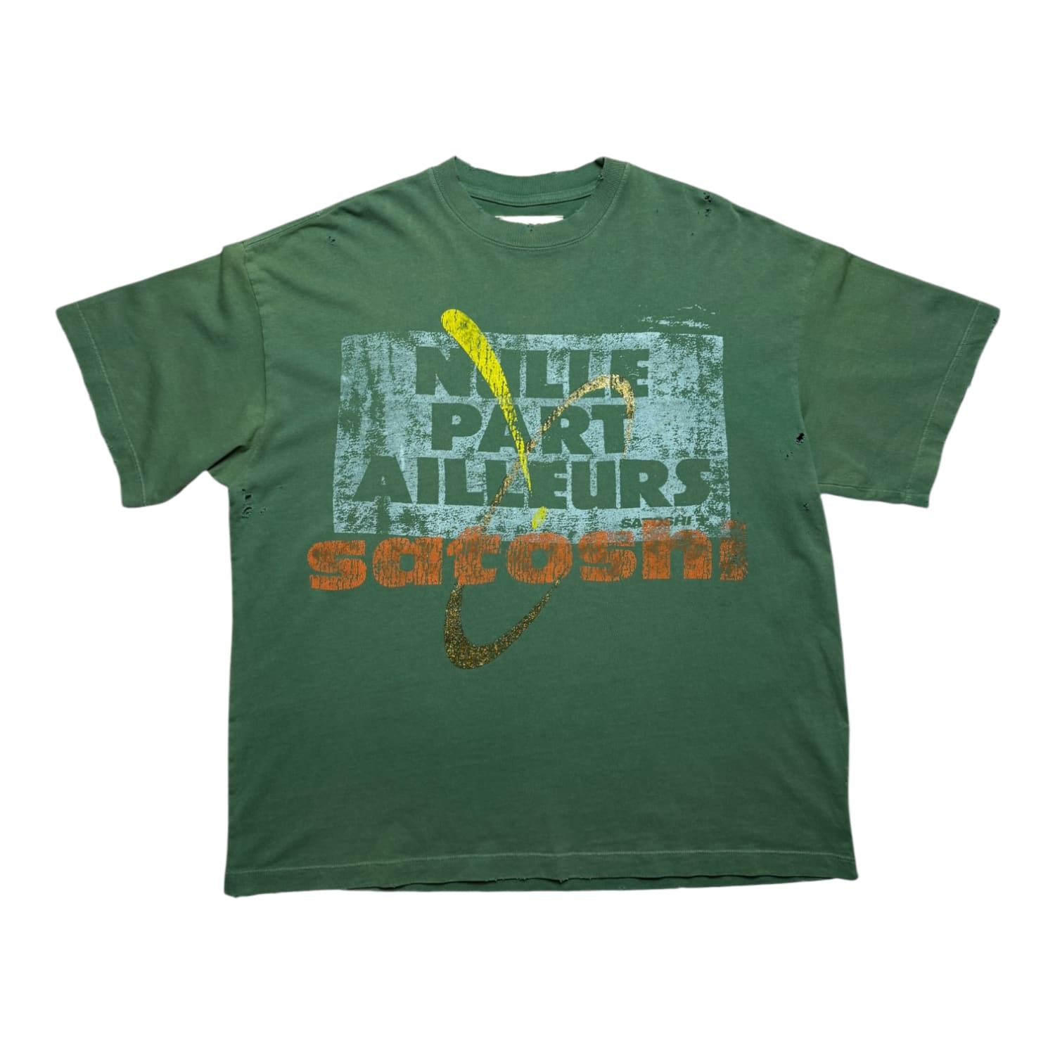 Satoshi Nakamoto Everywhere And Nowhere T-Shirt Green