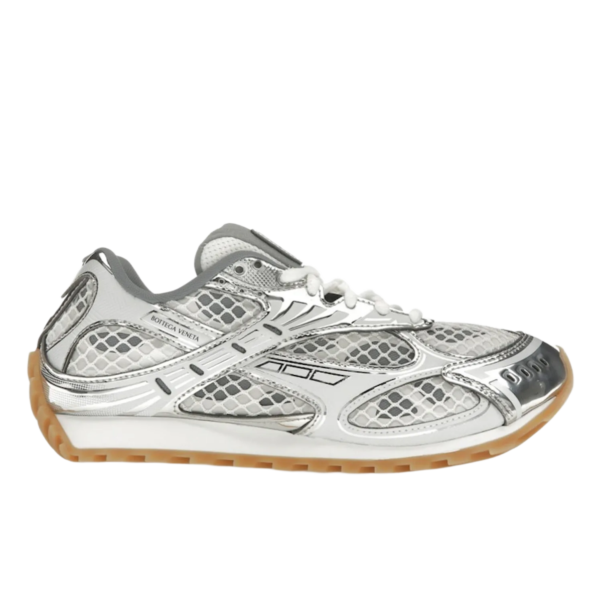 Bottega Veneta Orbit Runner Silver White