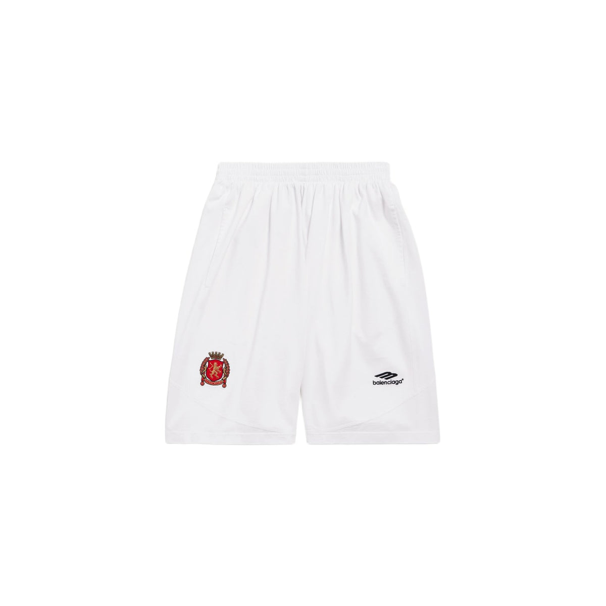 Balenciaga Baggy Soccer Shorts White