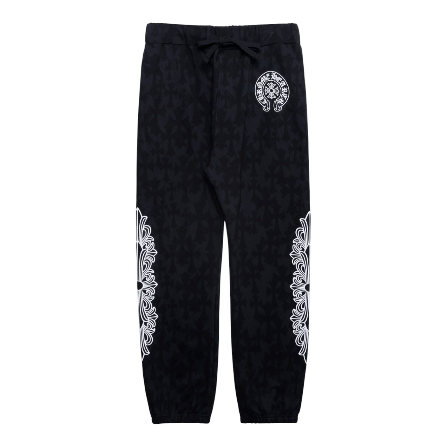 Chrome Hearts Horseshoe Floral Monogram Sweatpants