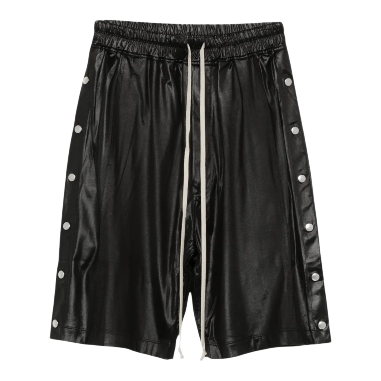 Rick Owens Nylon Wide Pusher Shorts Black