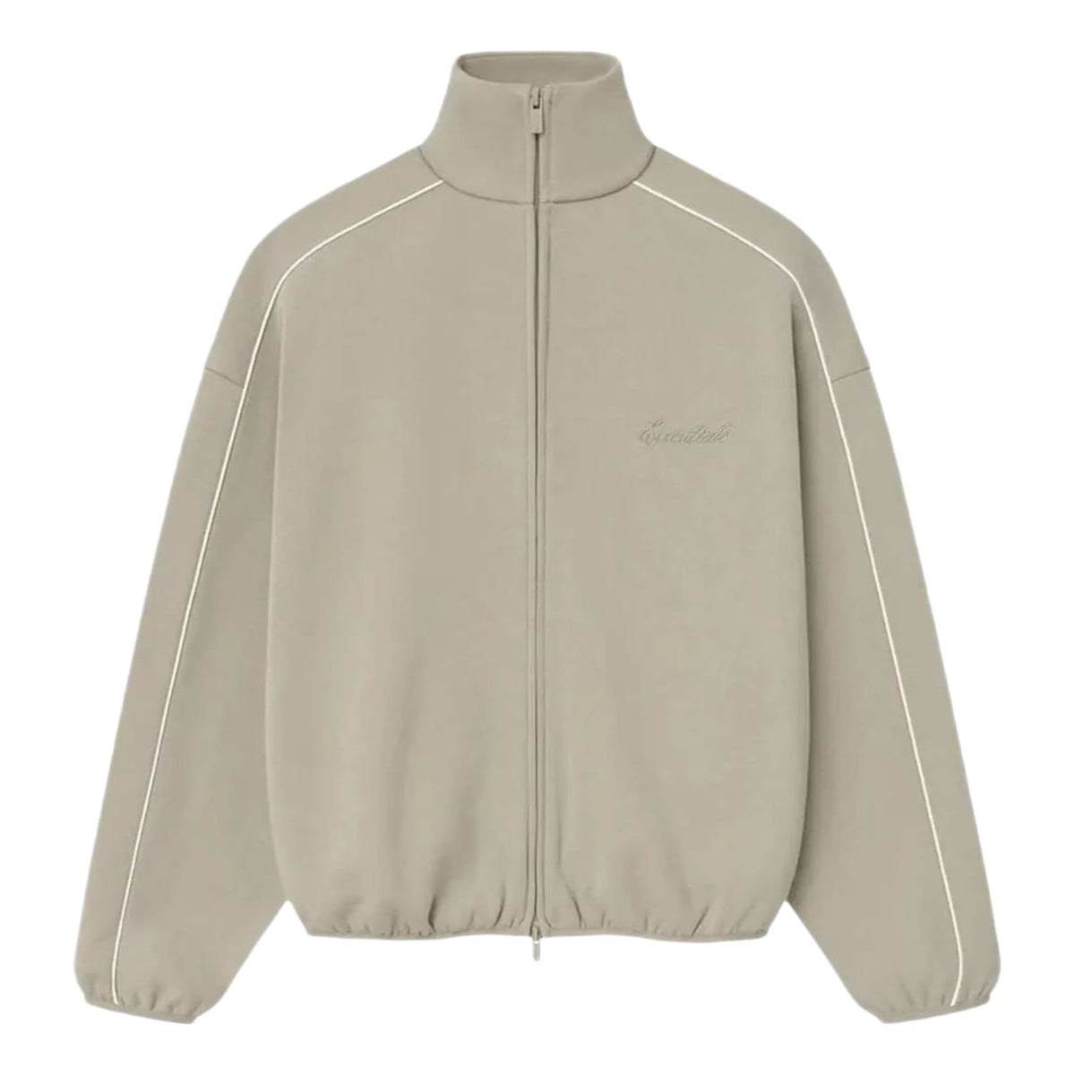 Fear of God Essentials Modern Fleece Piping Track Jacket Beige
