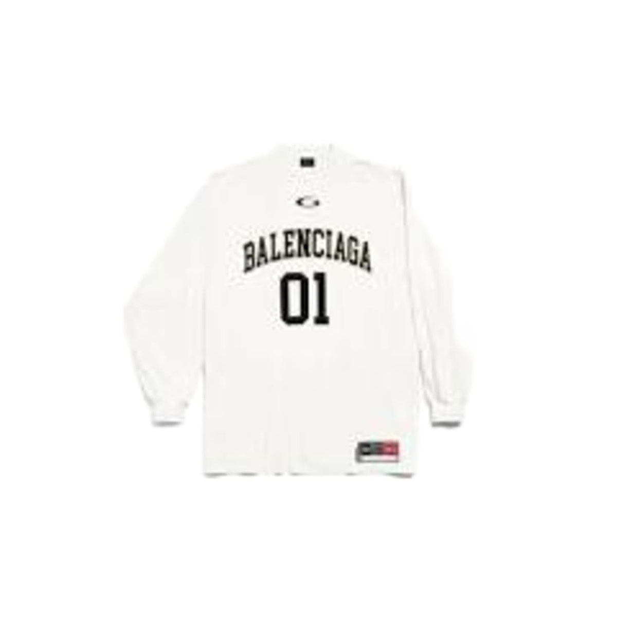 Balenciaga 01 Basketball Series L/S T-Shirt White/Black