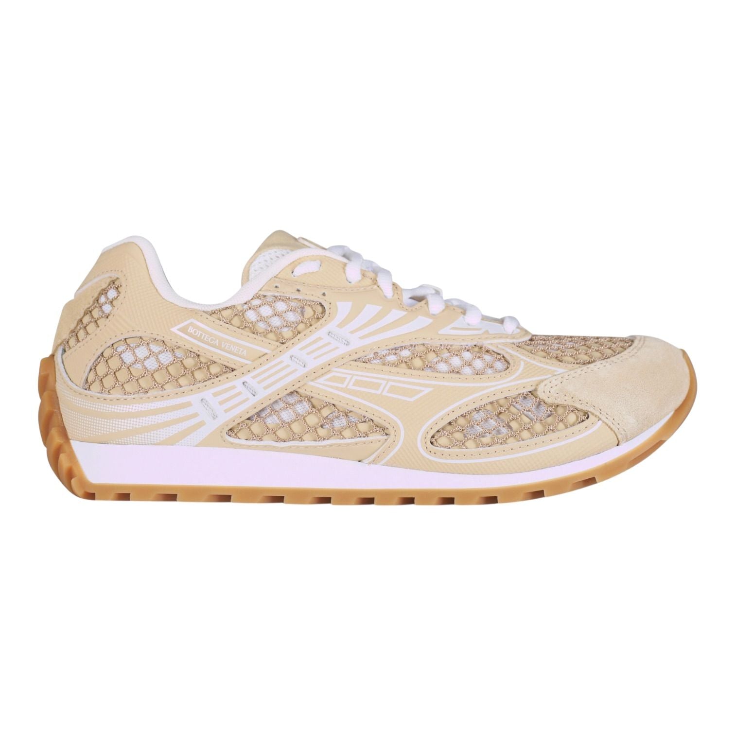 Bottega Veneta Orbit Tan Suede