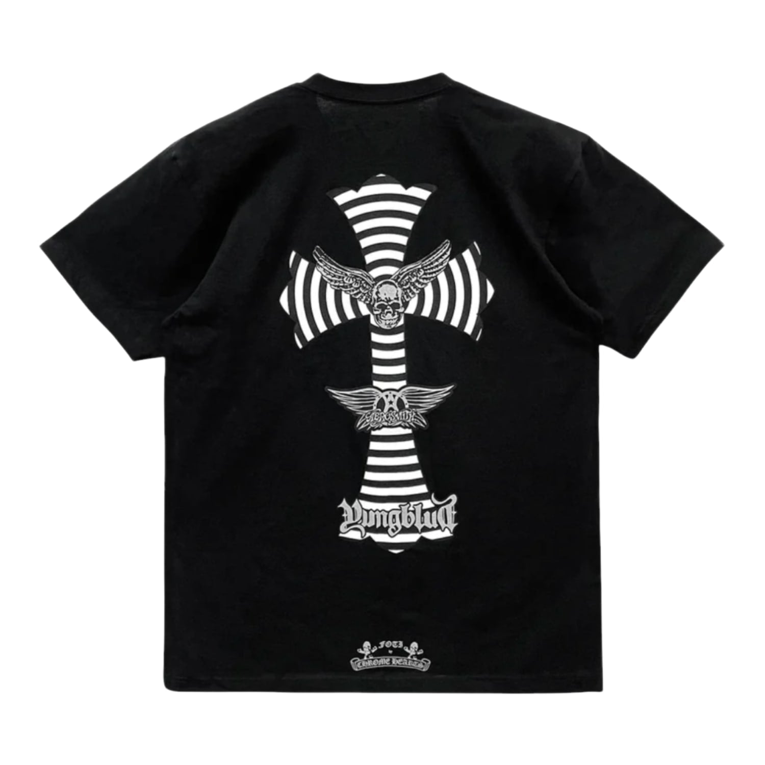Chrome Hearts Foti Aerosmith Yungblood Cross Pocket T-shirt Black