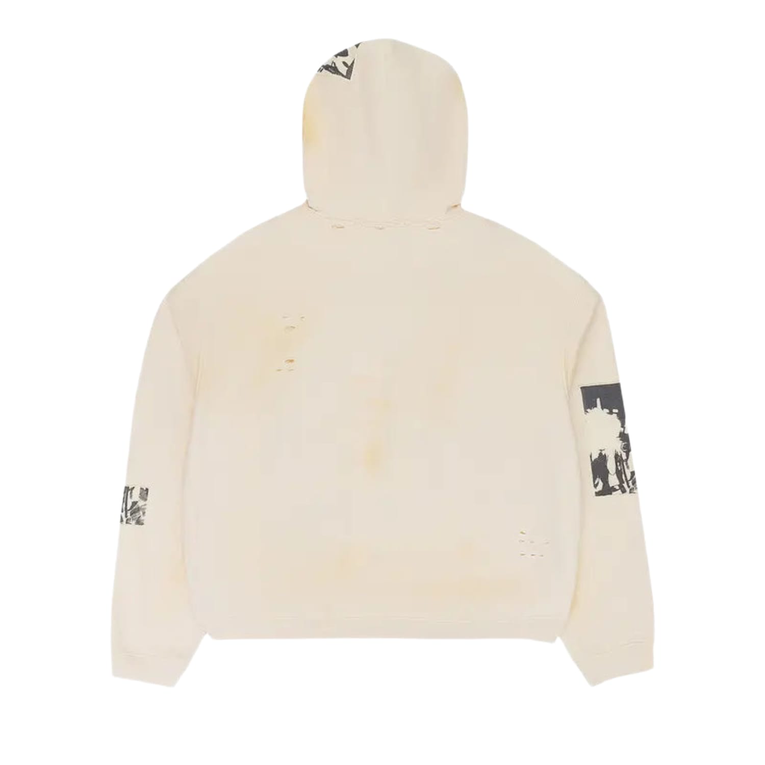 Birth Of Royal Child Flashlight Zip Up Hoodie Cream