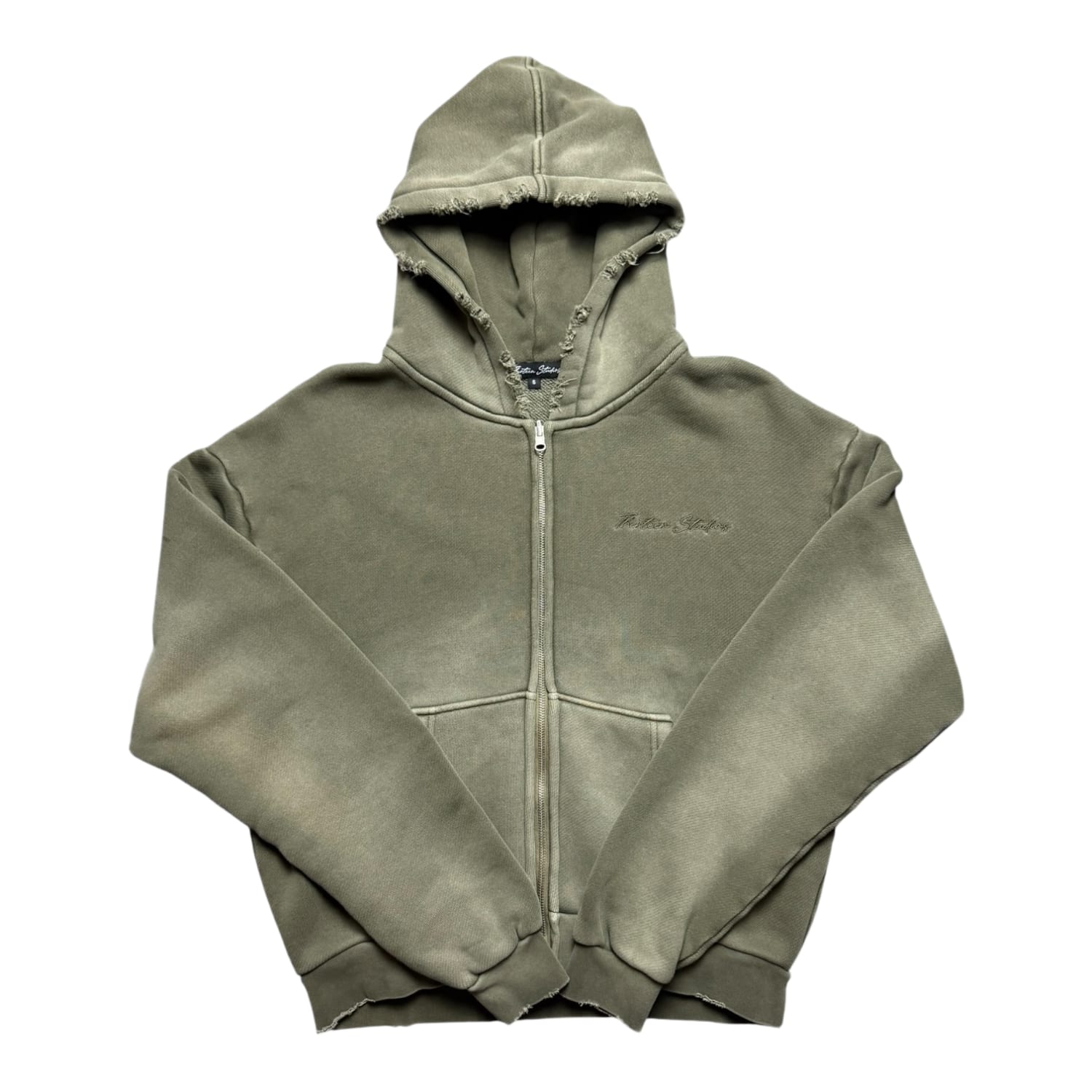 Thirteen Studios Faded Olive Flag Hoodie