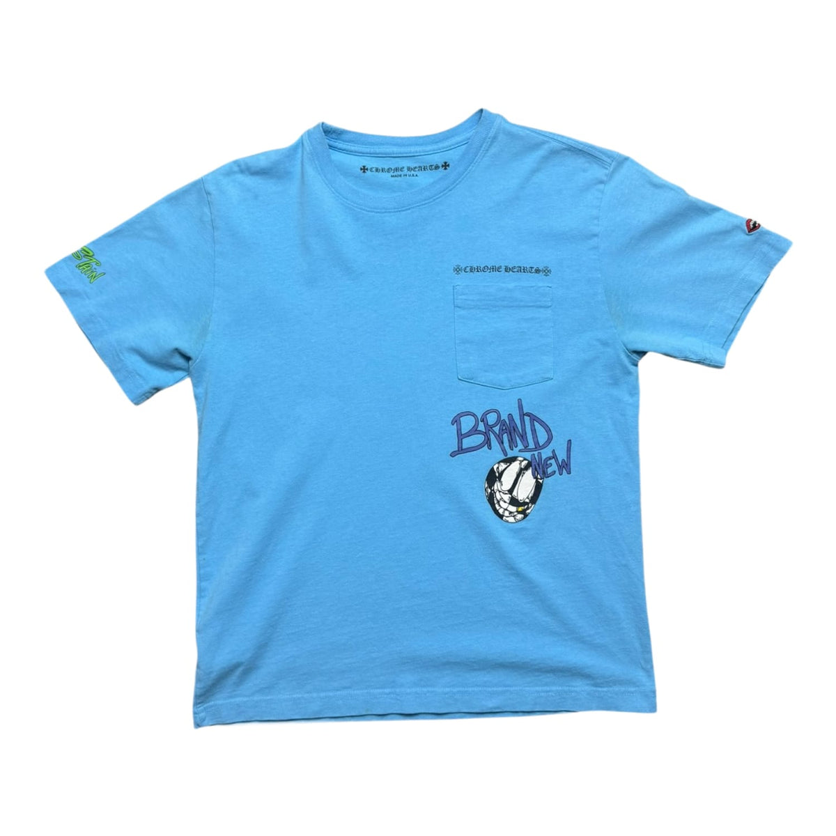 Chrome Hearts x Matty Boy Brain New T-Shirt Blue