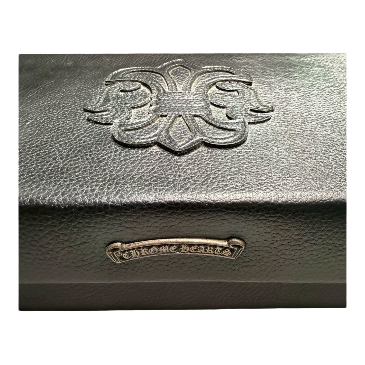 Chrome Hearts Leather Fleur Patch Sunglasses Case