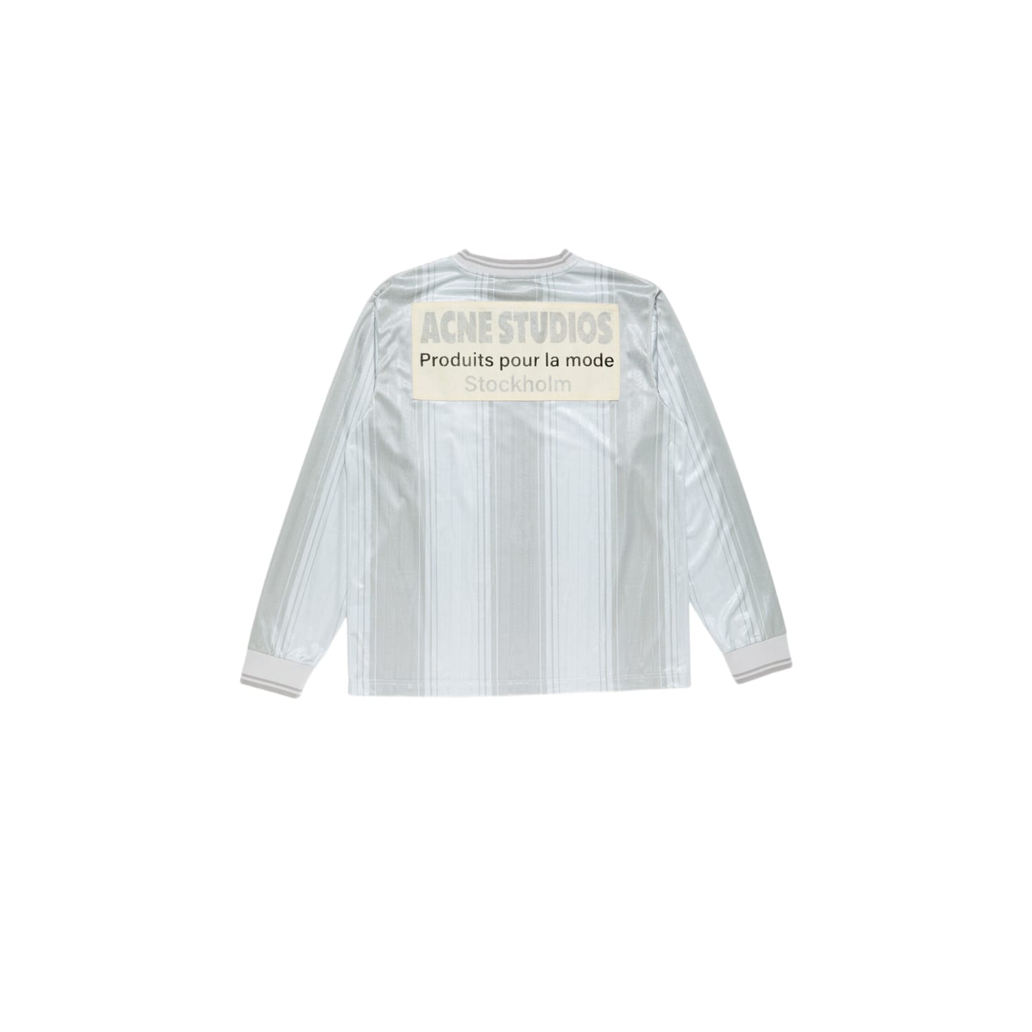 Acne Studios Logo Sports Jersey Top Grey