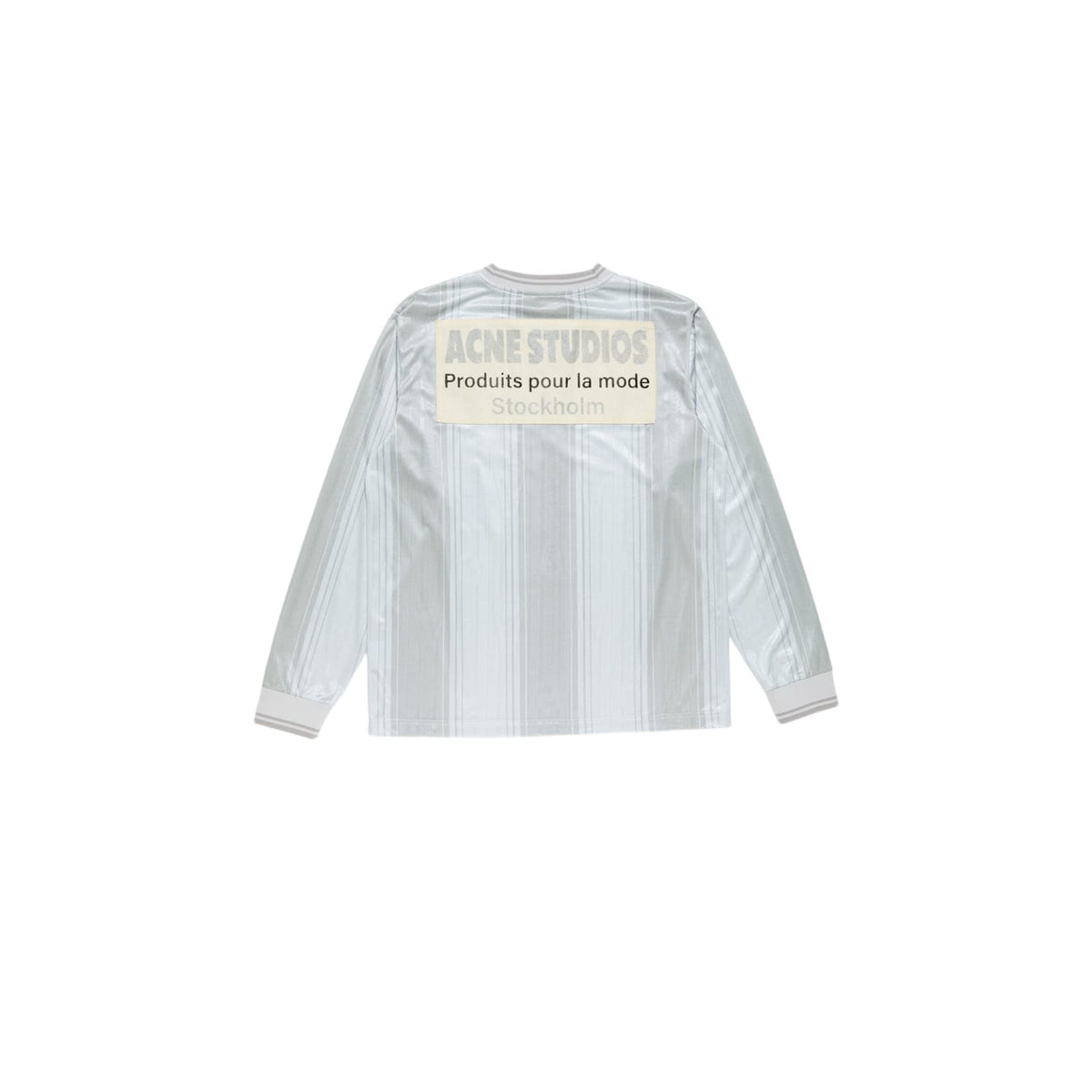 Acne Studios Logo Sports Jersey Top Grey