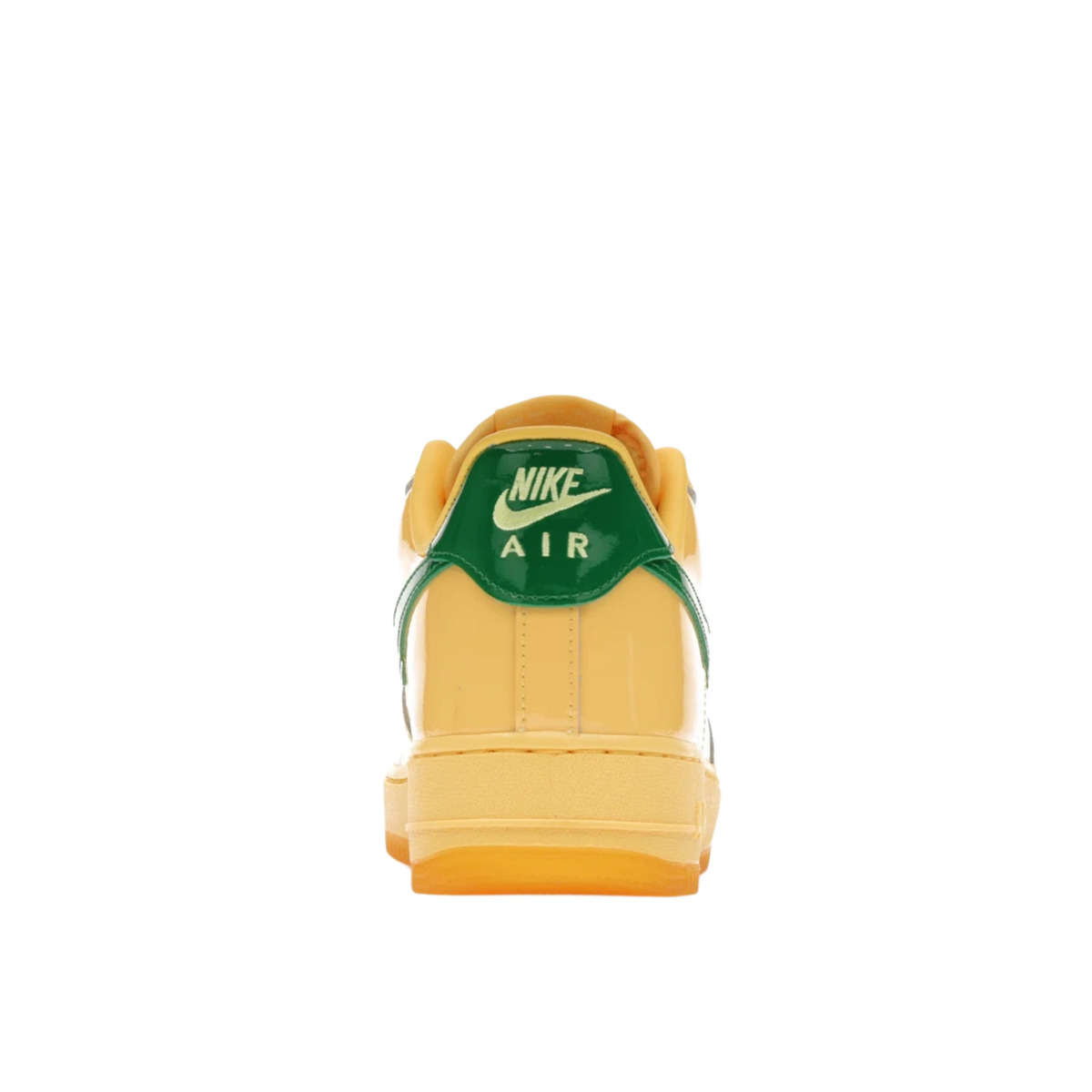 Nike Air Force 1 Low Patent Leather Topaz Gold Pine Green
