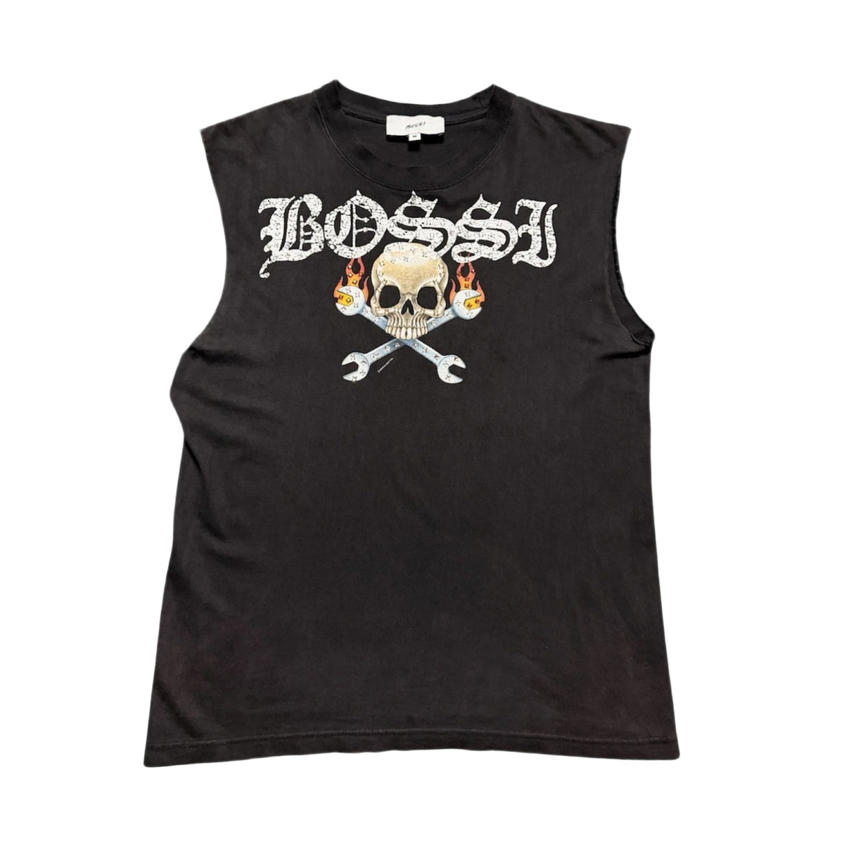 Bossi Custom Bike Show Cut Off Vintage Tee Black