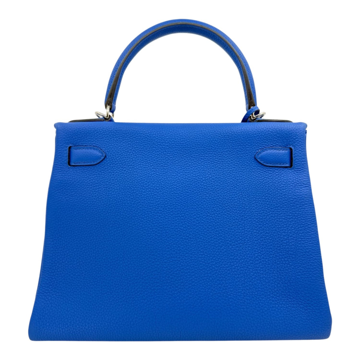 Hermes Kelly 28 Retourne Bleu Electric Togo with Palladium Hardware