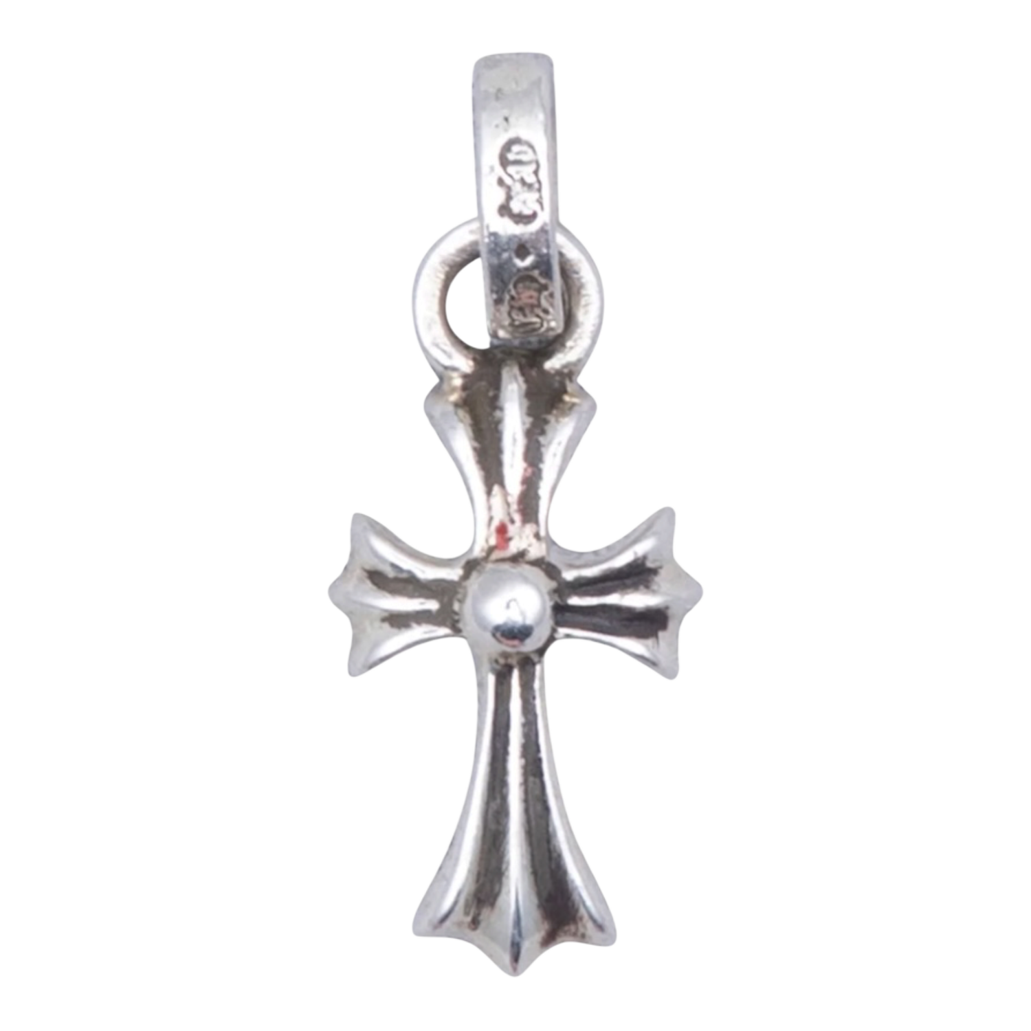 Chrome Hearts Pink Sapphire Pavé Baby Fat Charm Pendant