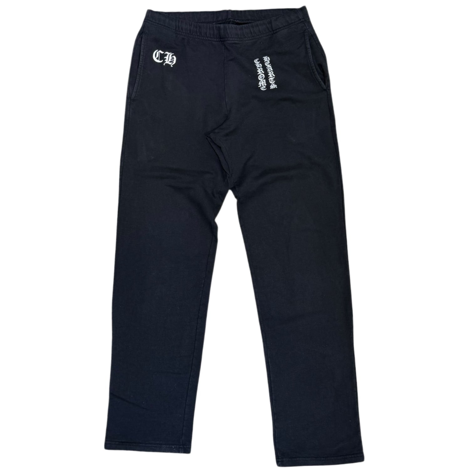 Chrome Hearts Vintage Vertical Logo RS3 Sweatpants Black