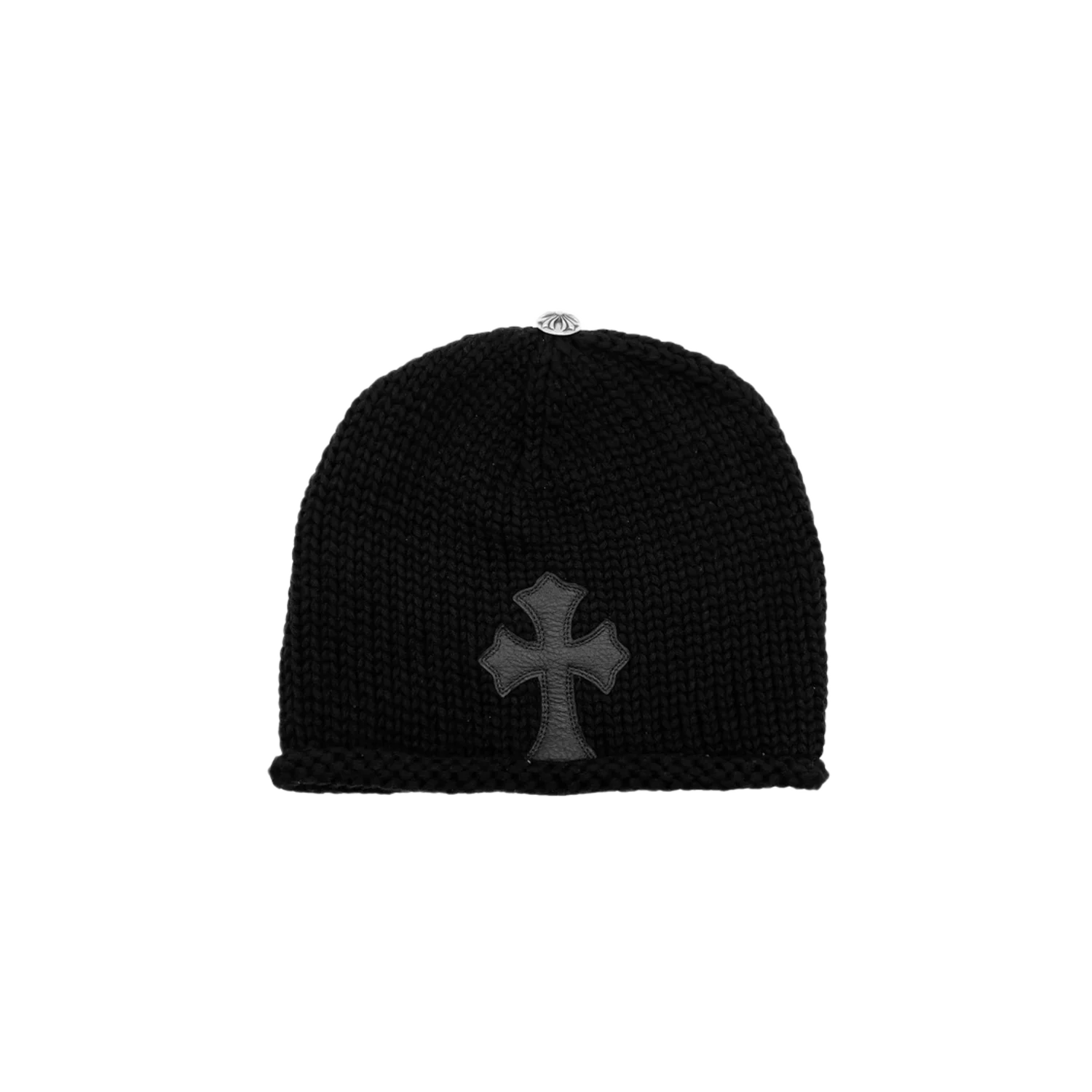 Chrome Hearts Cashmere Cross Patch Beanie Black