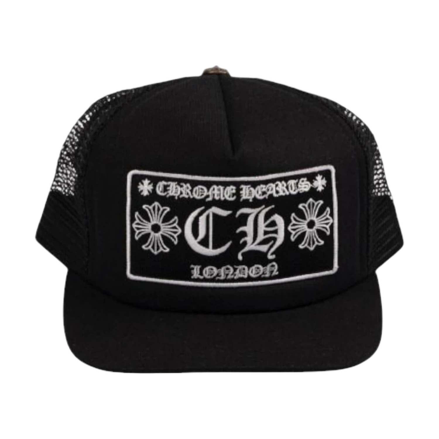 Chrome Hearts CH London Trucker Cap Black/White