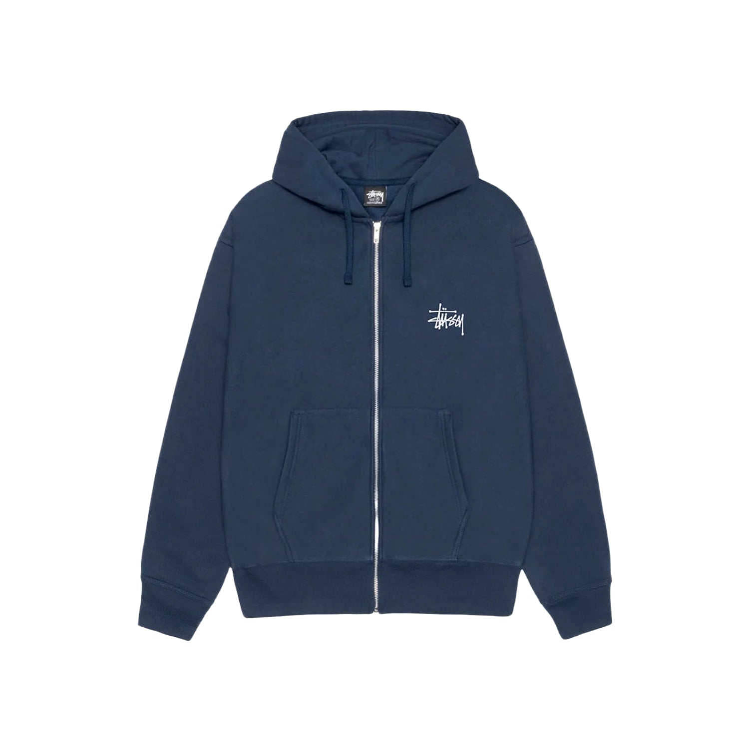Stussy Basic Stussy Zip Hoodie Navy