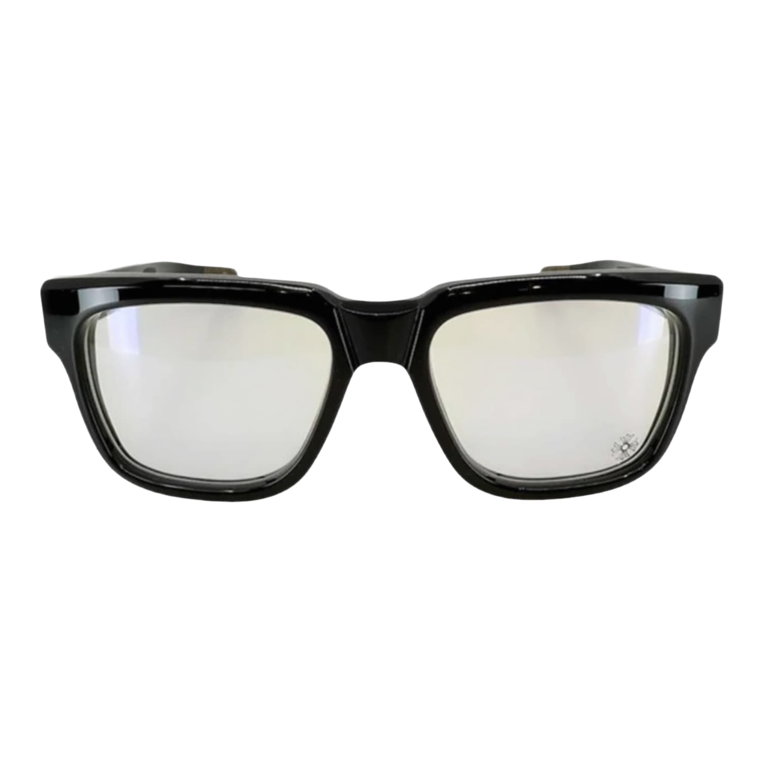 Chrome Hearts Box Officer Black/18k Gold Plated Glasses