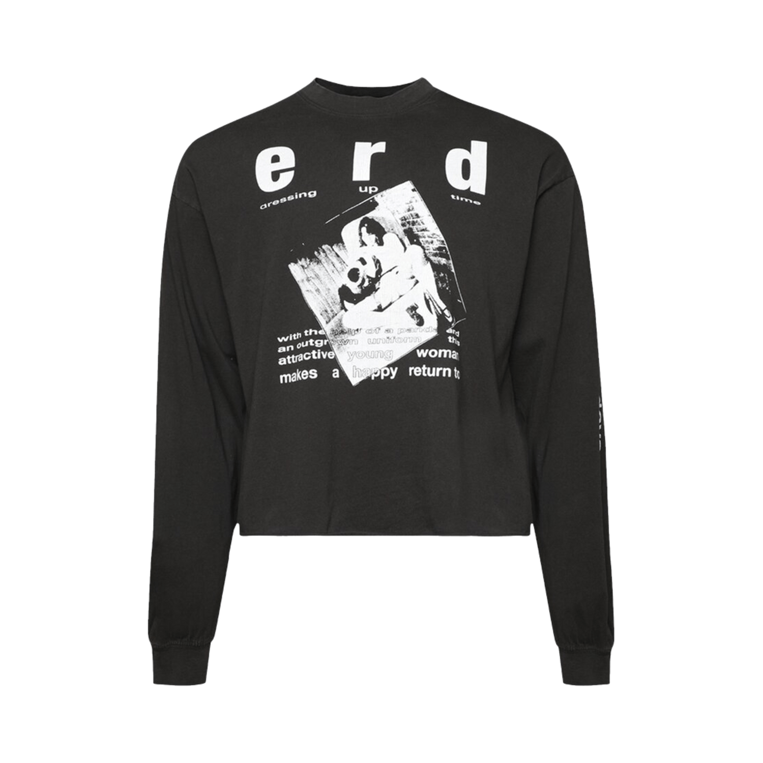 Enfants Riches Déprimés School Days Long-Sleeve T-Shirt Faded Black/White