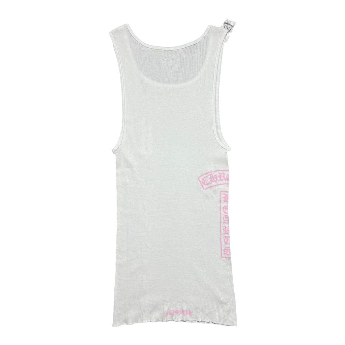 Chrome Hearts T Bar Rib Tank White/Pink