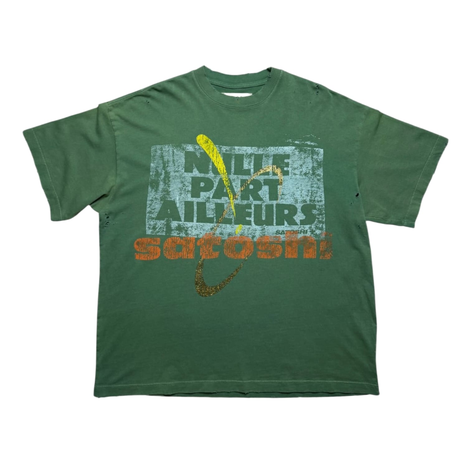 Satoshi Nakamoto Everywhere And Nowhere T-Shirt Green
