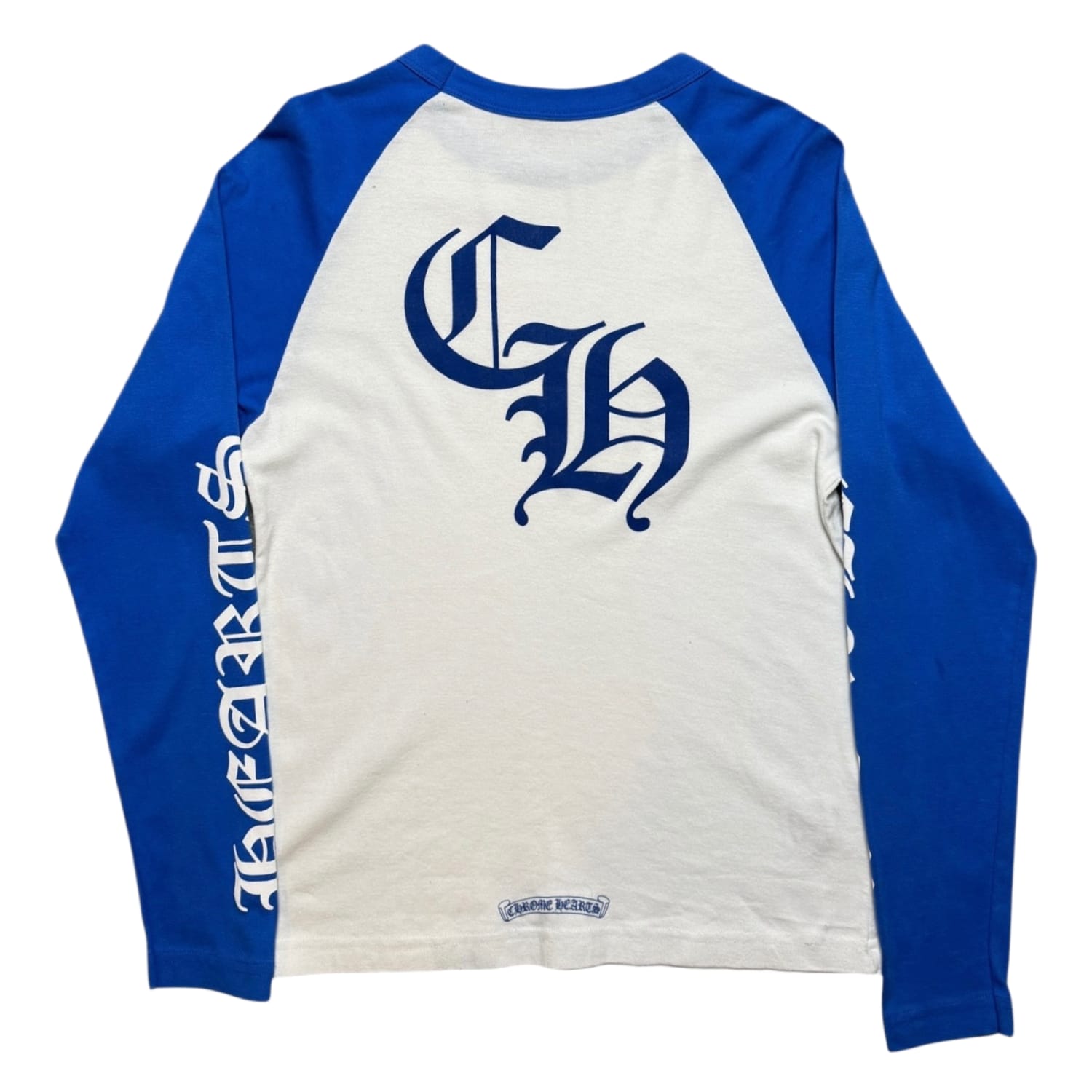 Chrome Hearts Baseball Raglan T-Shirt Blue/White