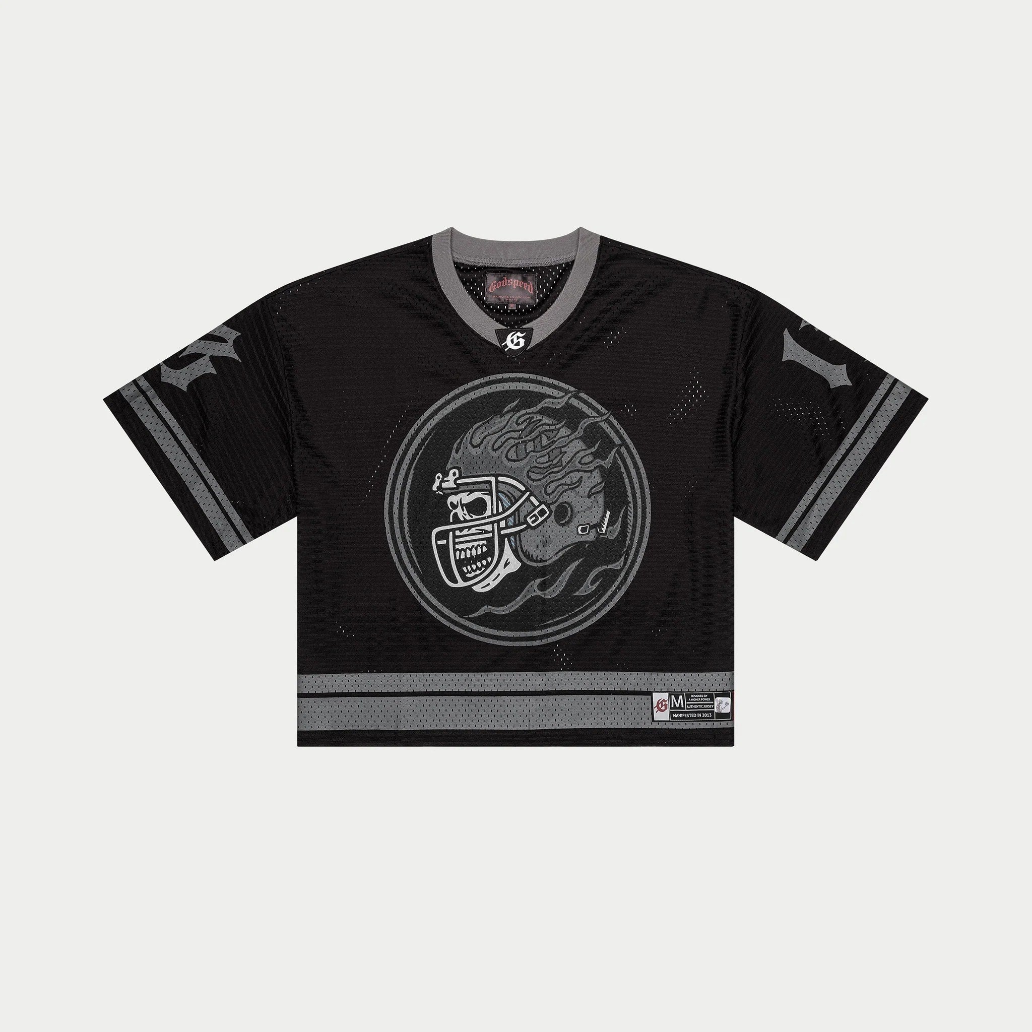 Godspeed First Down Jersey Black Grey