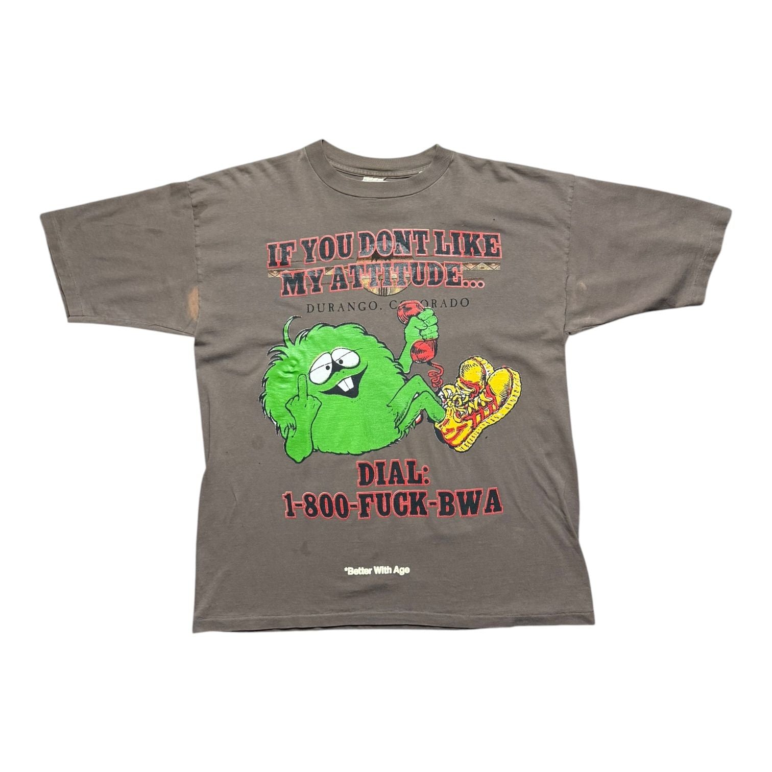 Better With Age Dickhead Tee Brown/Multi