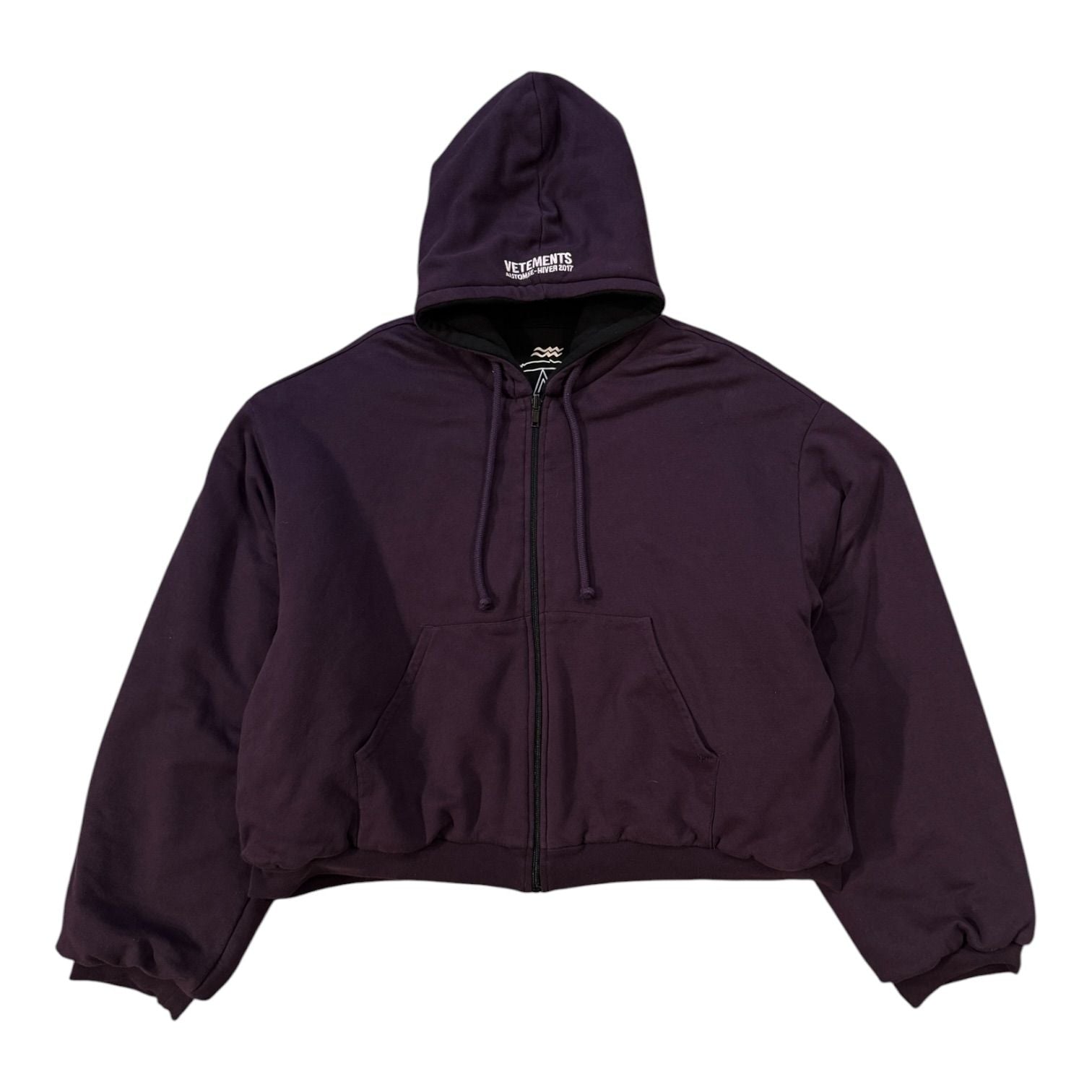 Vetements FW17 Total Fucking Darkness Eleven Inch Gun Club Reversible Hoodie Oversized