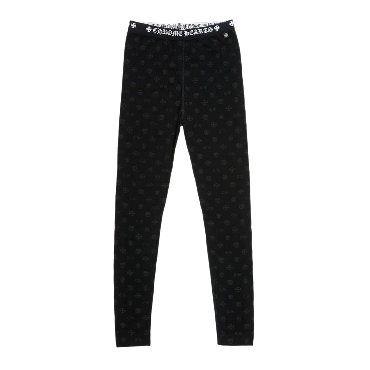 Chrome Hearts Women's Horseshoe Leggings Black Monogram
