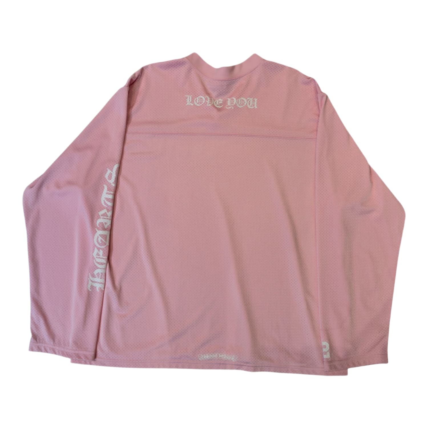 Chrome Hearts Love You Pink Mesh Warm Up Jersey