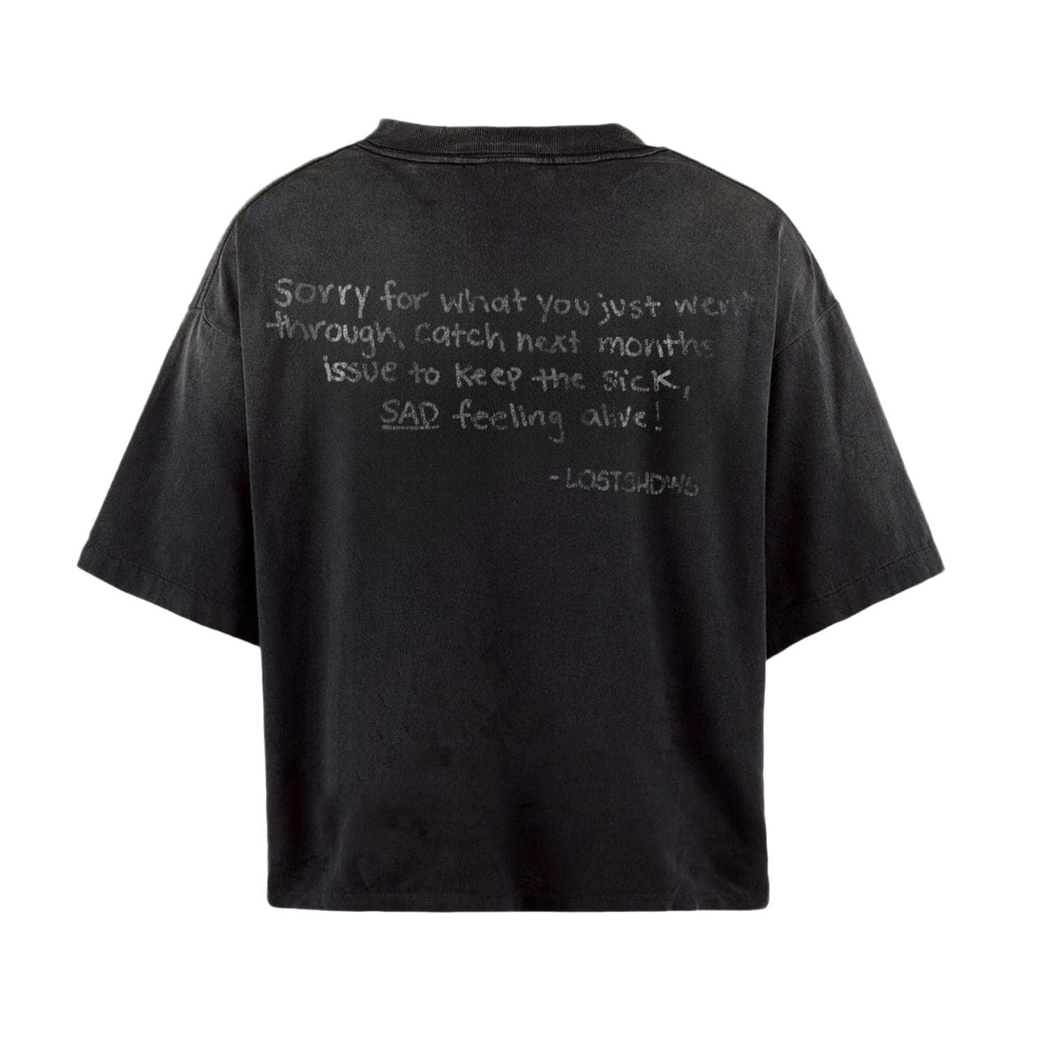 LostShdws Frown T-Shirt Black