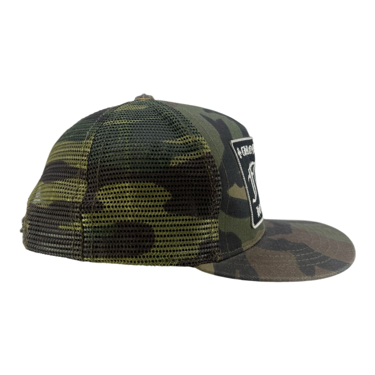 Chrome Hearts FUCK Hollywood Trucker Hat Camo