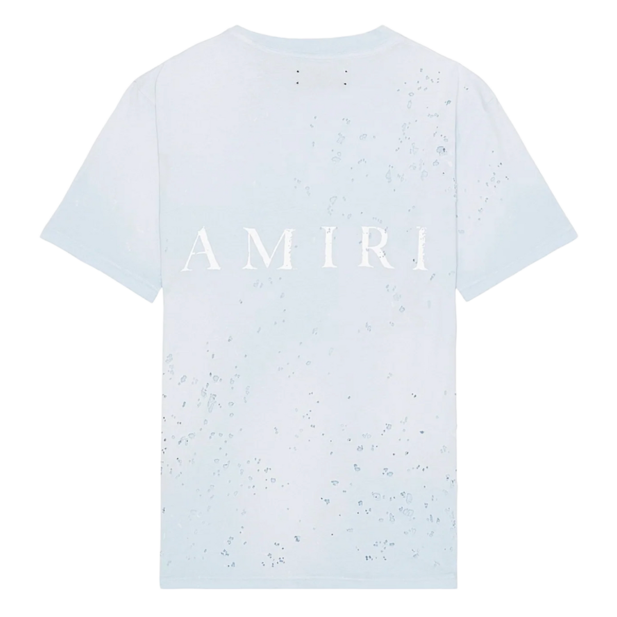 Amiri Washed Shotgun T-Shirt Gray Dawn
