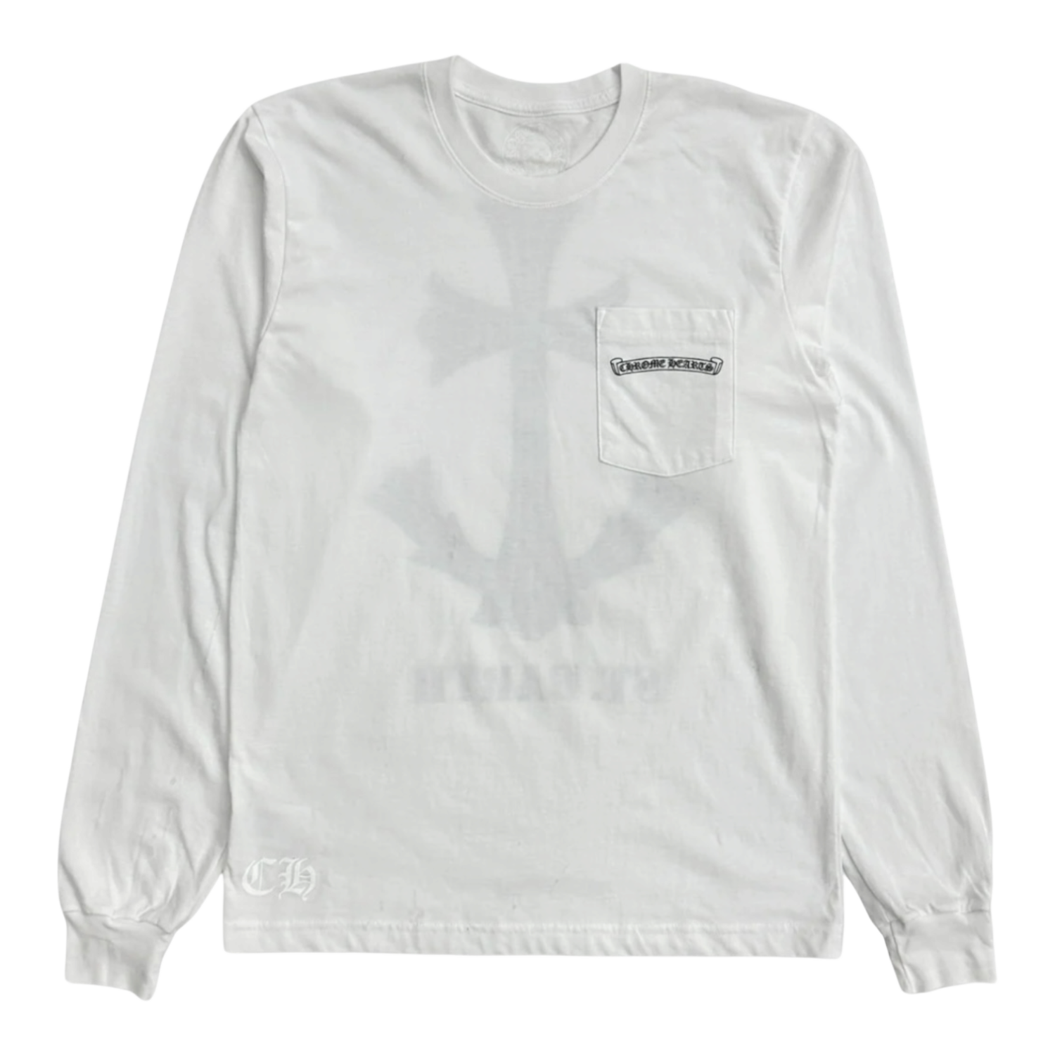 Chrome Hearts St. Barths Exclusive Anchor L/S T-Shirt White/Blue