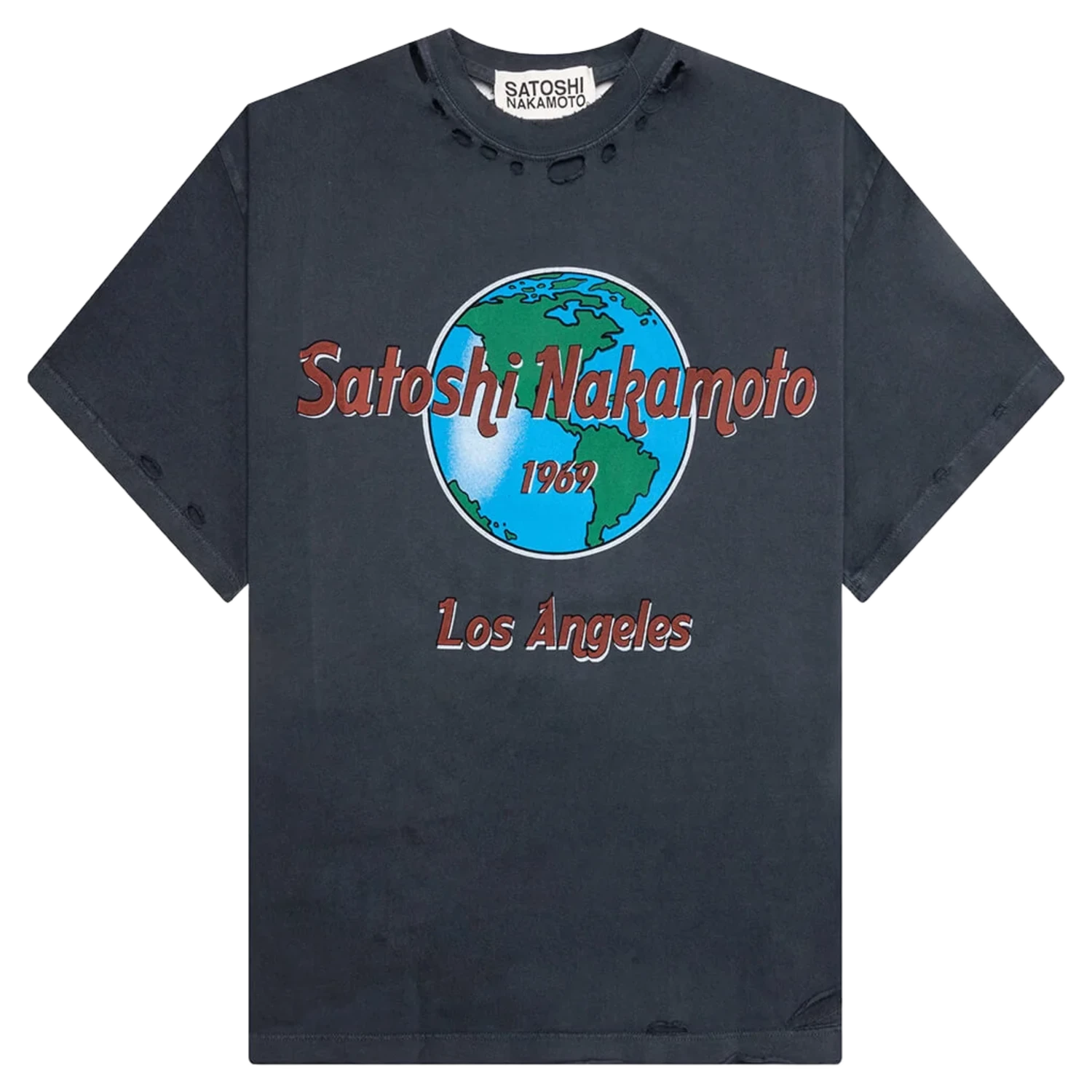Satoshi Nakamoto Black 1969 Rock T-shirt