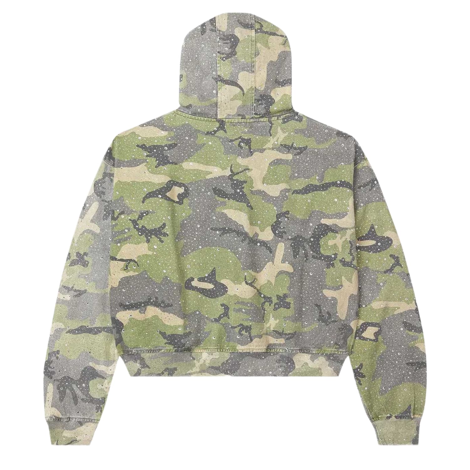 Vale Crystal Camo Work Zip Up Jacket Green