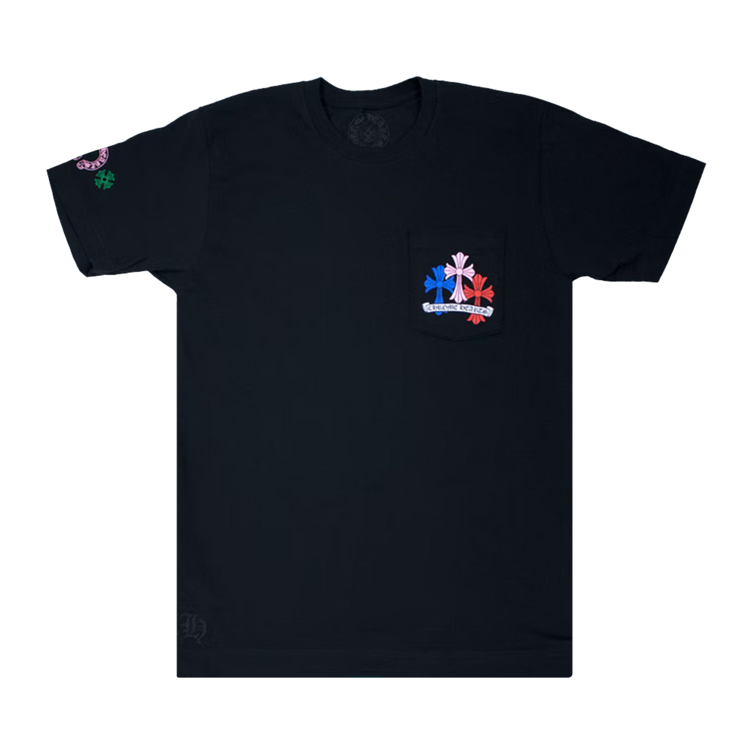 Chrome Hearts Cross Cemetery Tee Black/Multicolor