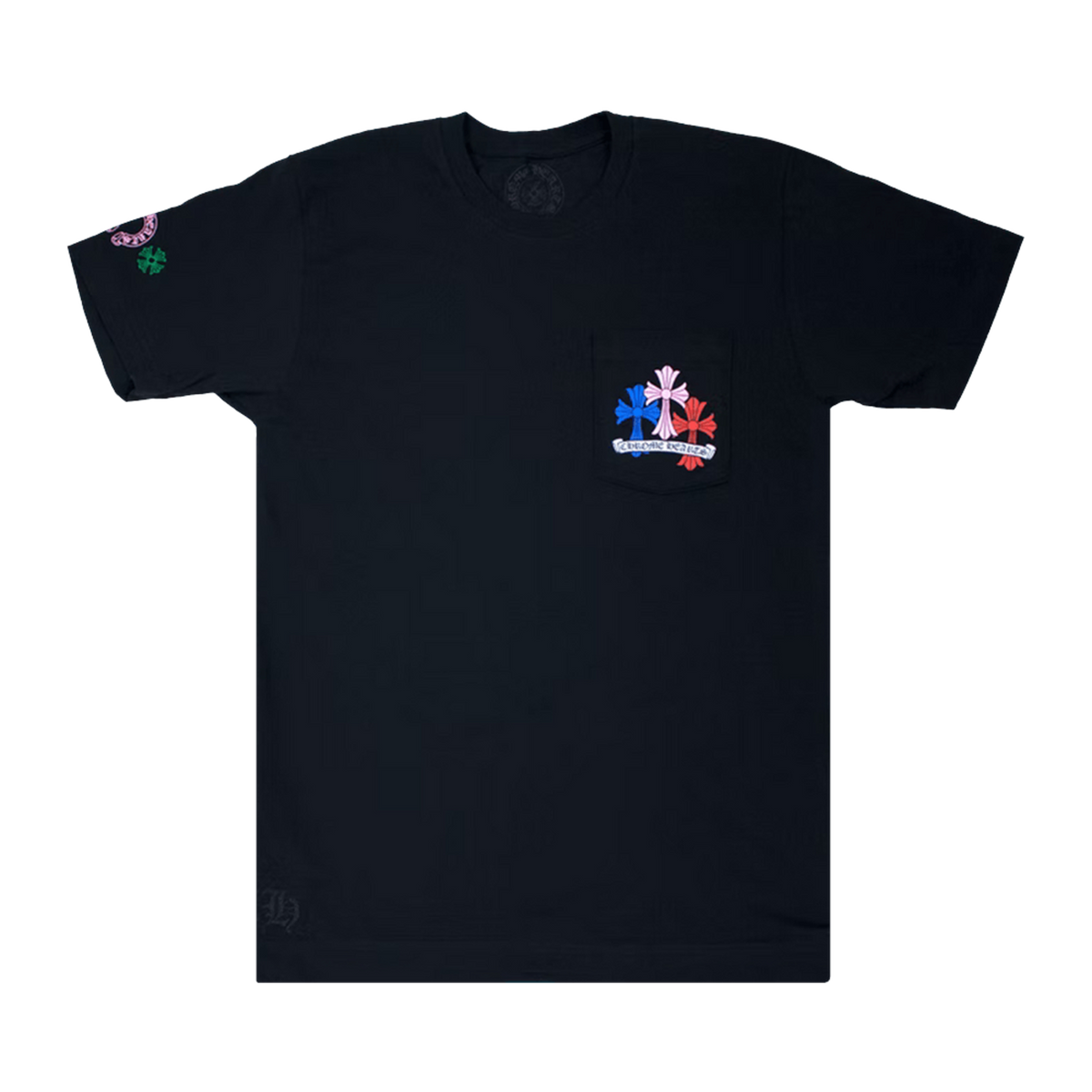 Chrome Hearts Cross Cemetery Tee Black/Multicolor