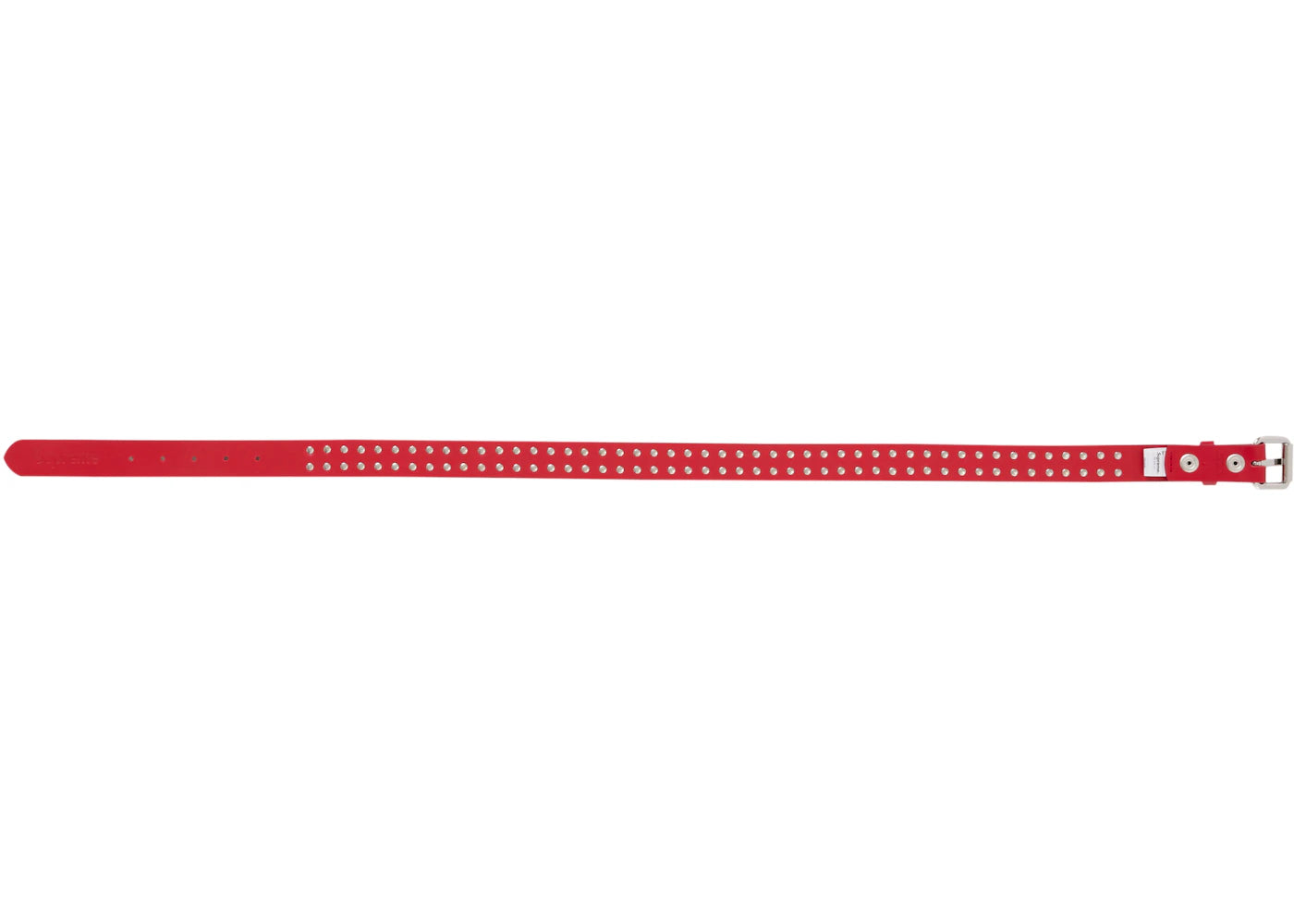 Supreme Studded Leather Belt (SS26) Red