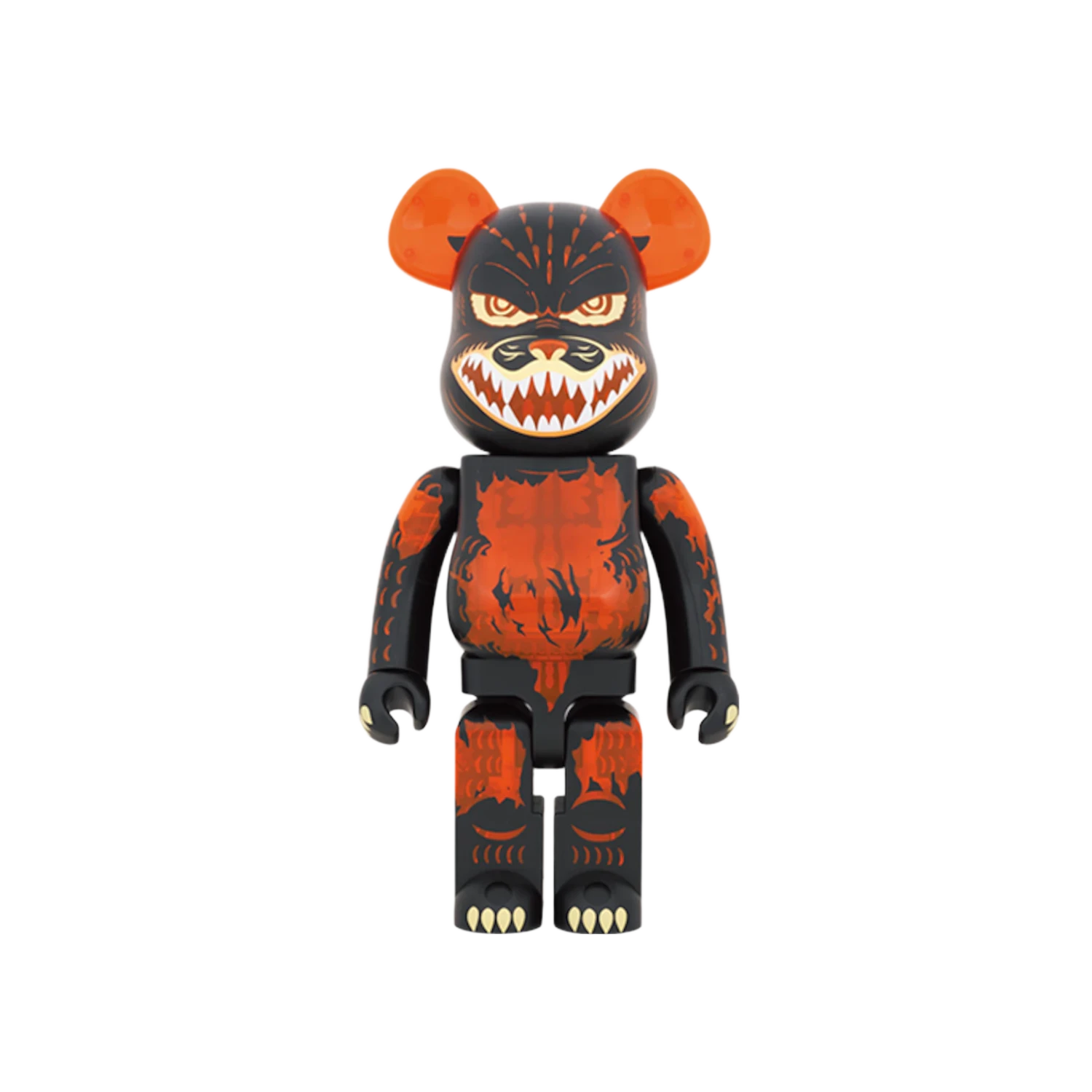Bearbrick Godzilla VS Destoroyah version Godzilla (Meltdown) 1000% Clear Orange Ver.