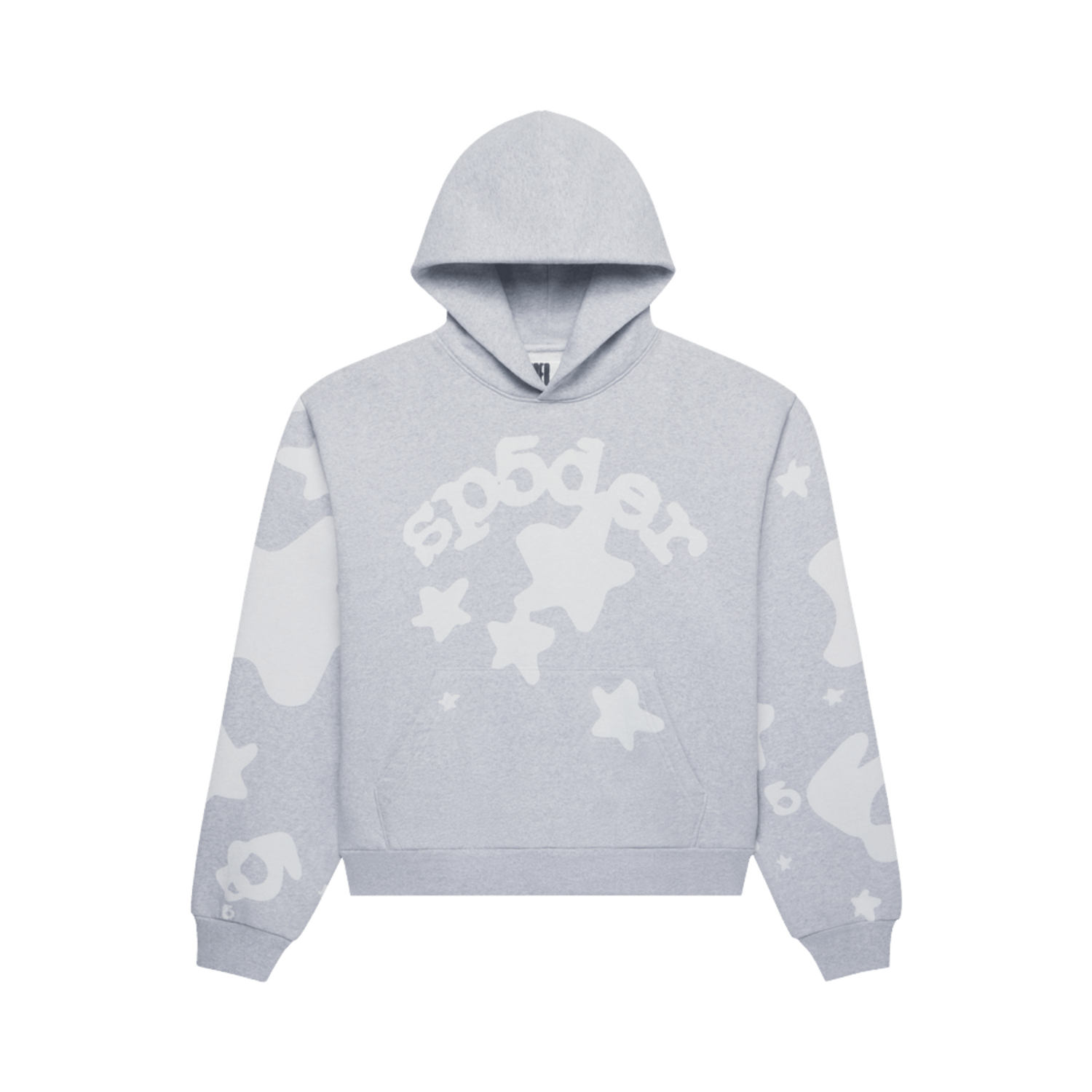 Sp5der Aop Beluga Pullover Hoodie Grey