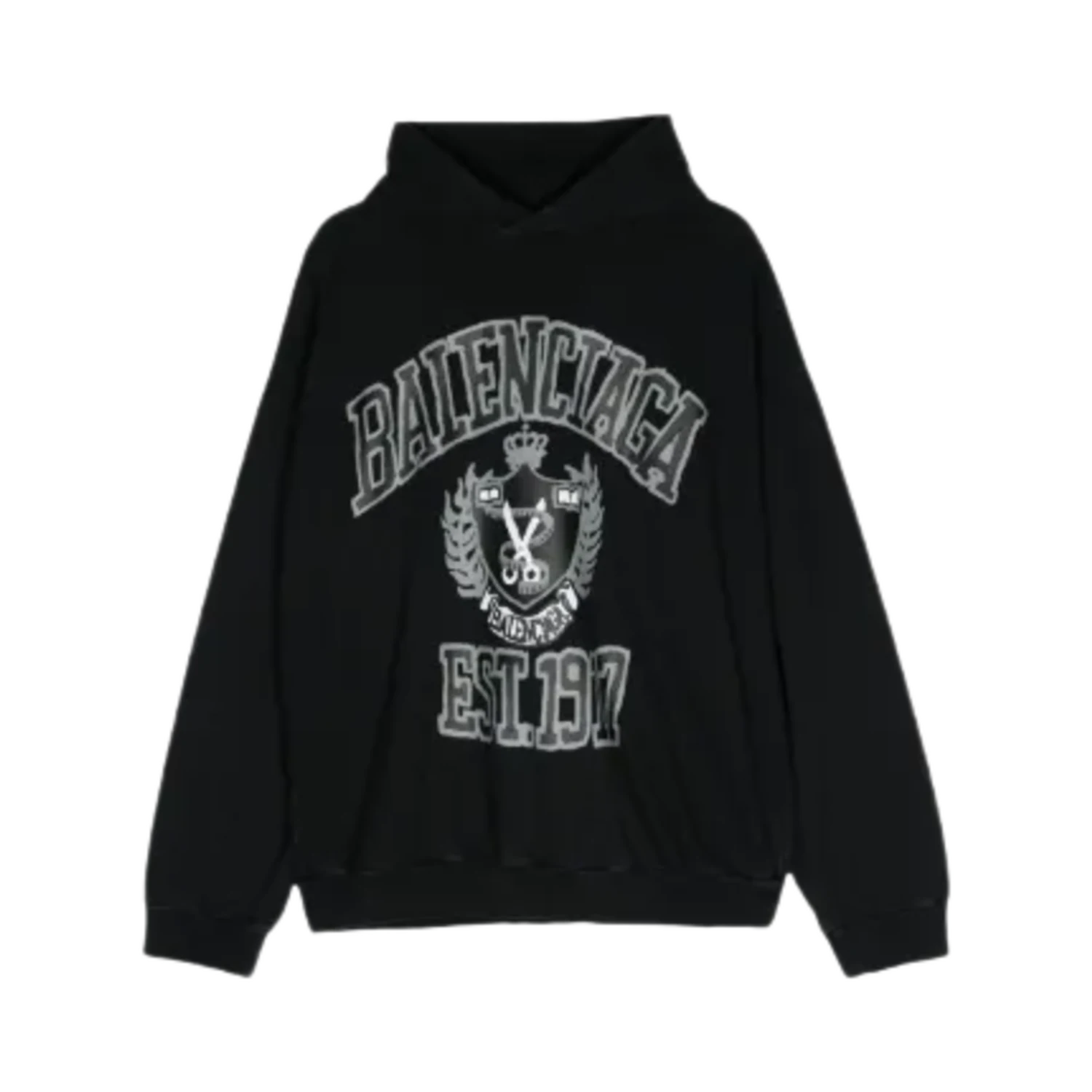 Balenciaga DIY College-print cotton hoodie