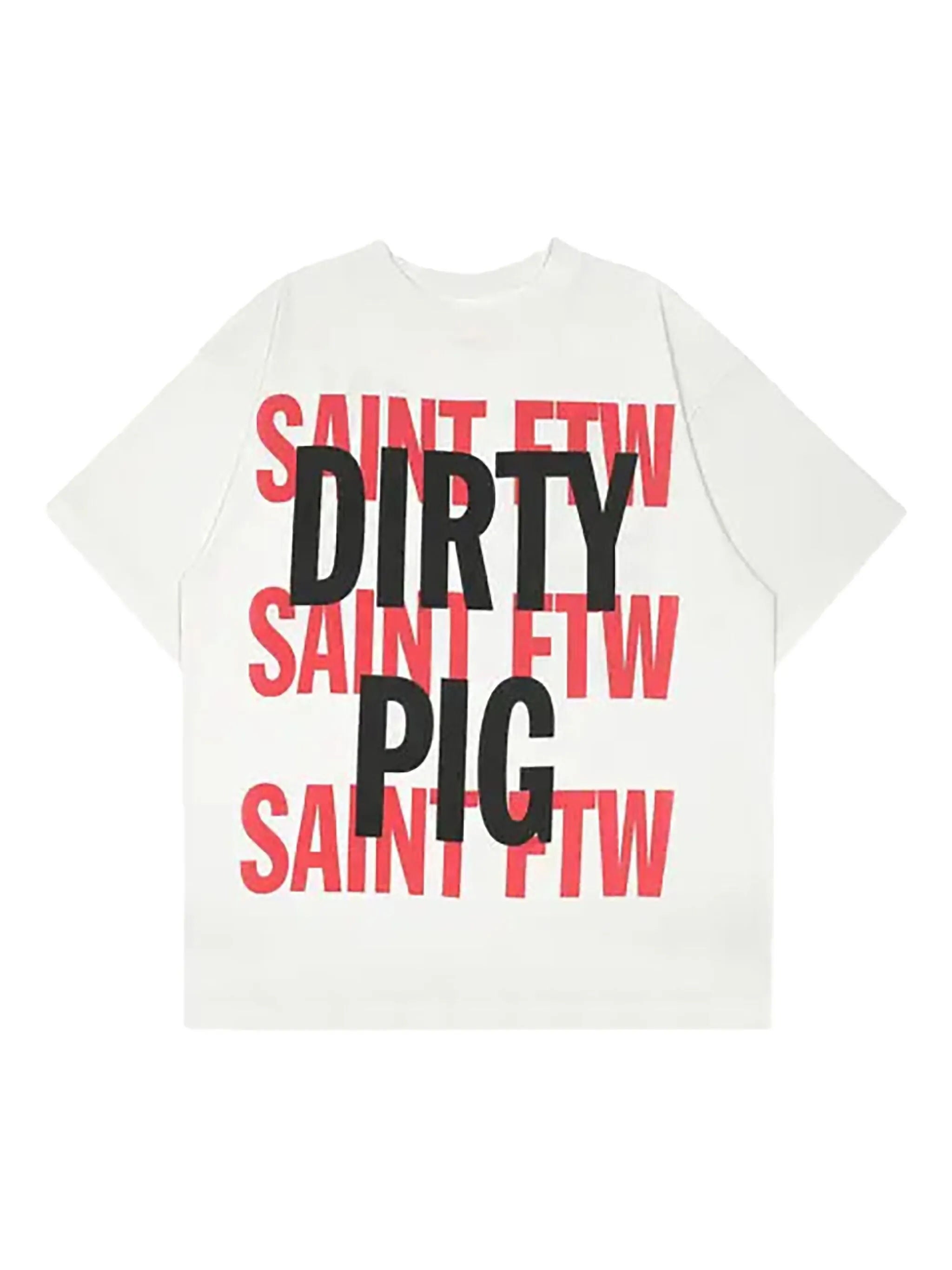Saint Michael Dirty Pig T-Shirt White