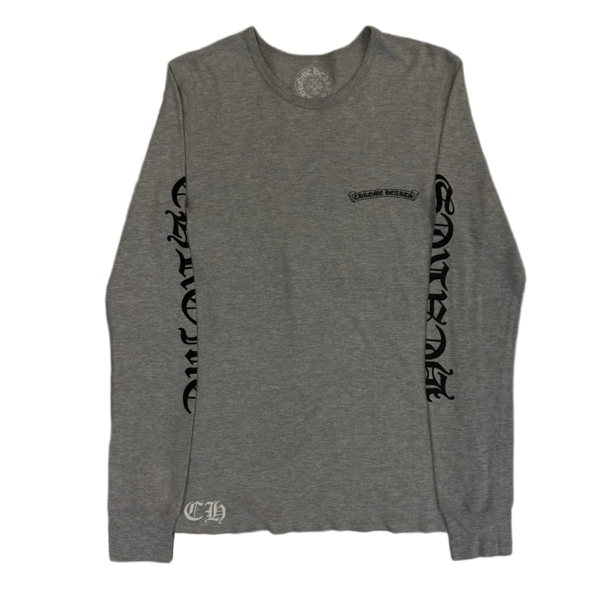 Chrome Hearts Scroll Logo L/S Thermal Grey