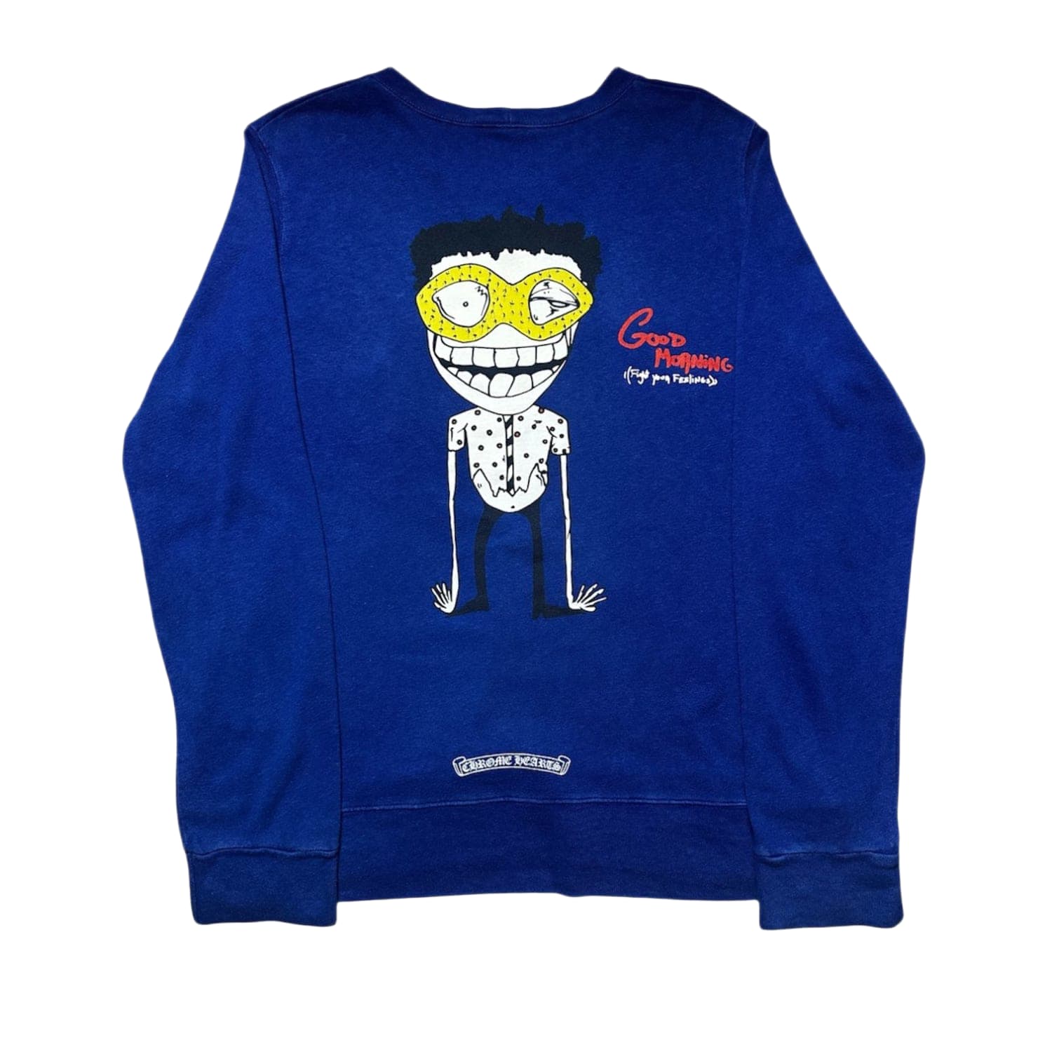 Chrome Hearts x Matty Boy Good Morning Crewneck Blue